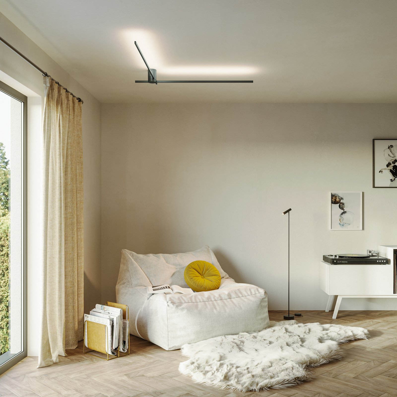 WEVER & DUCRÉ Plafonnier LED Fil Spin 1.0 noir 927