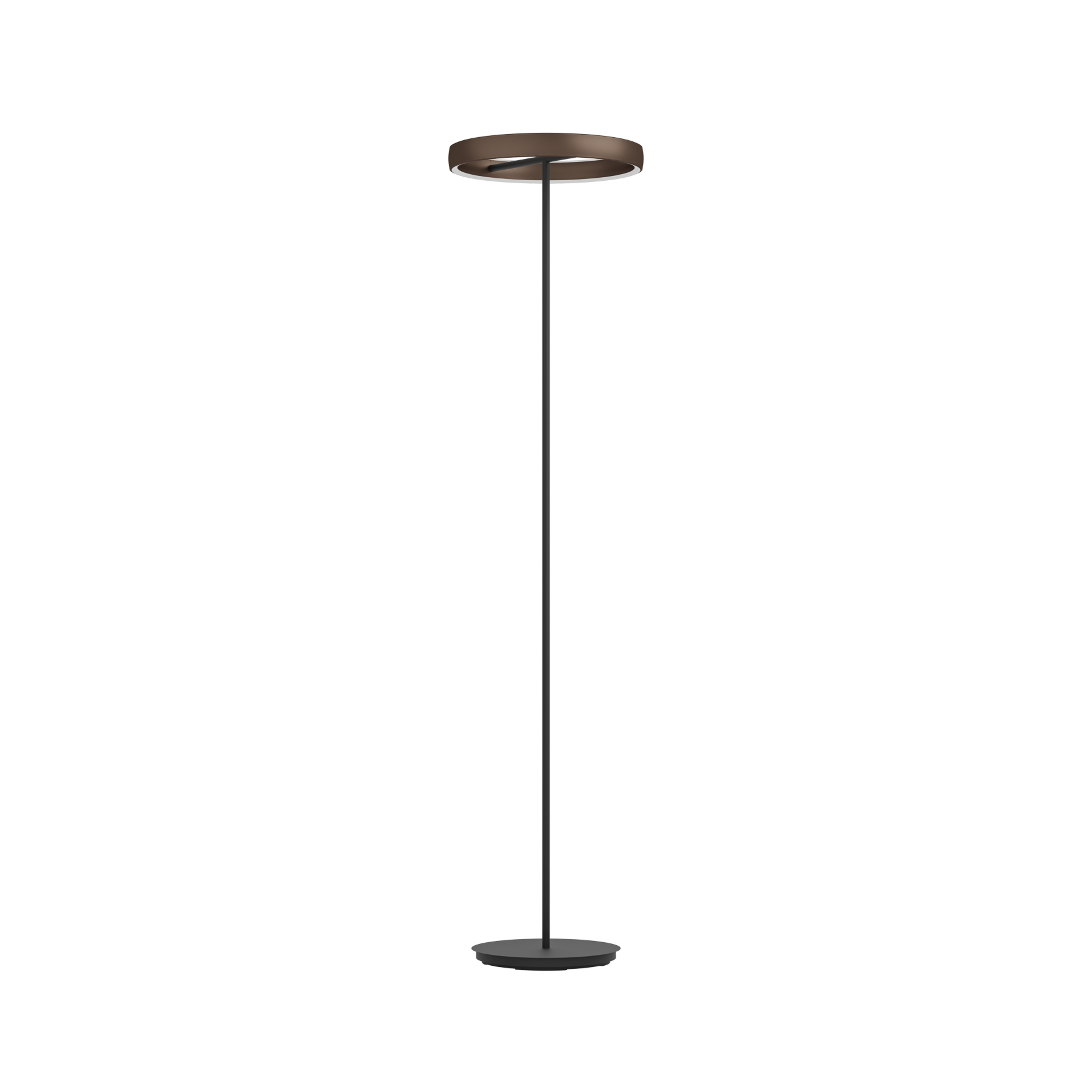 Trabuco LED floor lamp, black/brown, 175 cm - Stars of Light