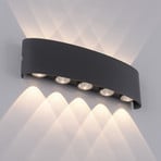 Paul Neuhaus applique d'extérieur LED Carlo, 27cm, 10 lampes, IP54