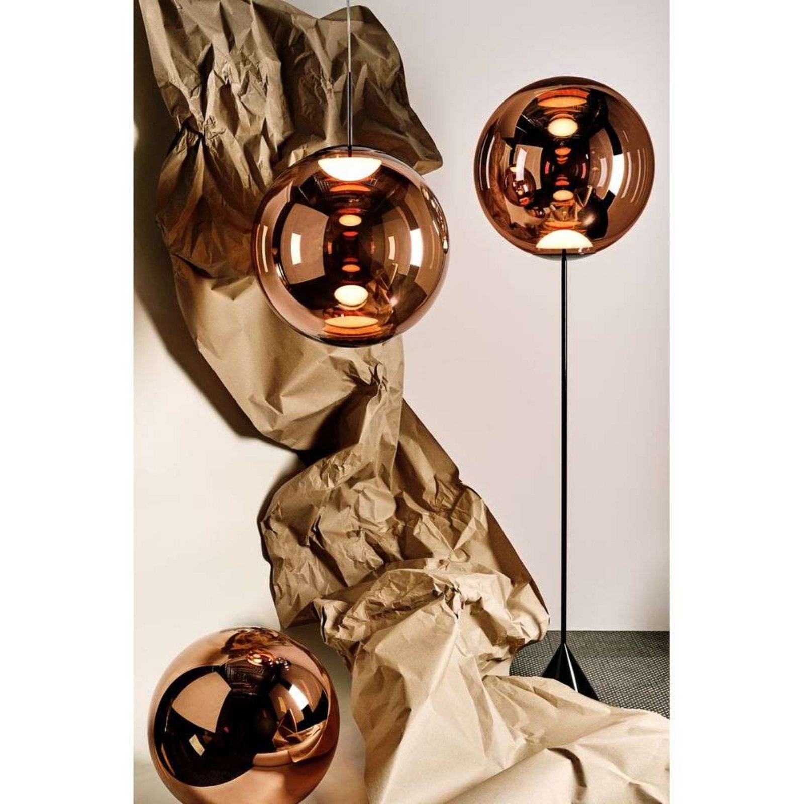 Globe Lustră Pendul Ø25 Copper - Tom Dixon