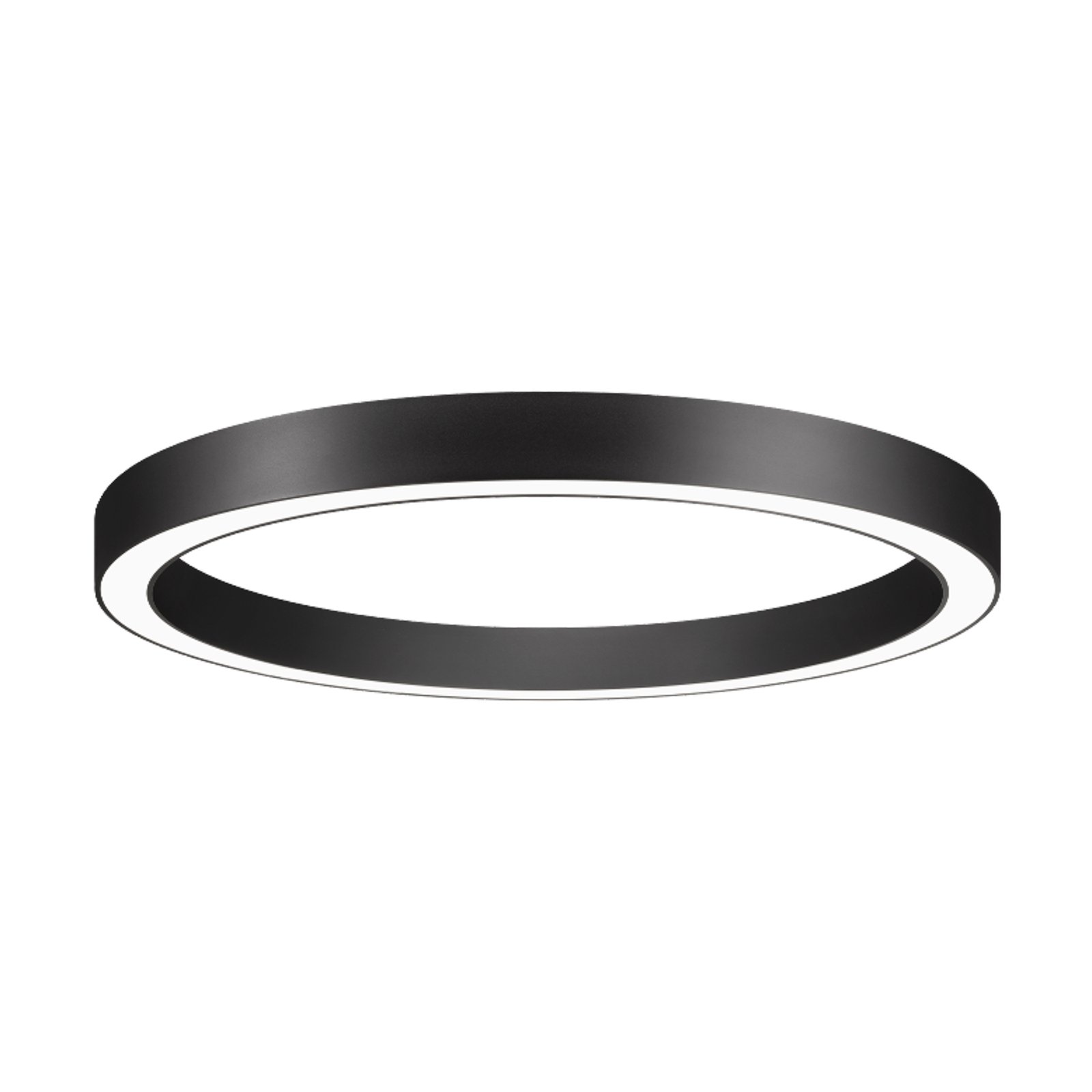 BRUMBERG Biro Kruhový prstenec Ø 60 cm, 40 W, zapnutý/vypnutý, čierny, 830