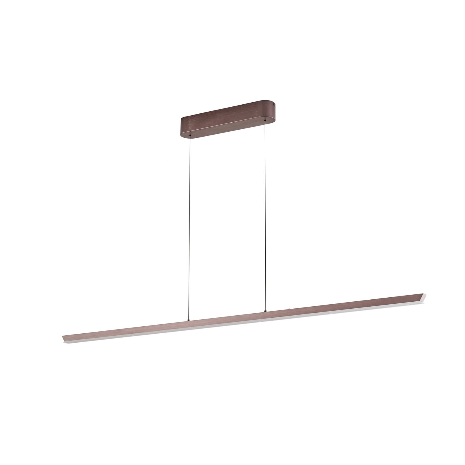 LED závesné svietidlo Lucande Solvar, 158 cm, hnedá, CCT, stmievateľné LED závesné svietidlo Lucande Solvar, 158 cm, hnedá, CCT, stmievateľné