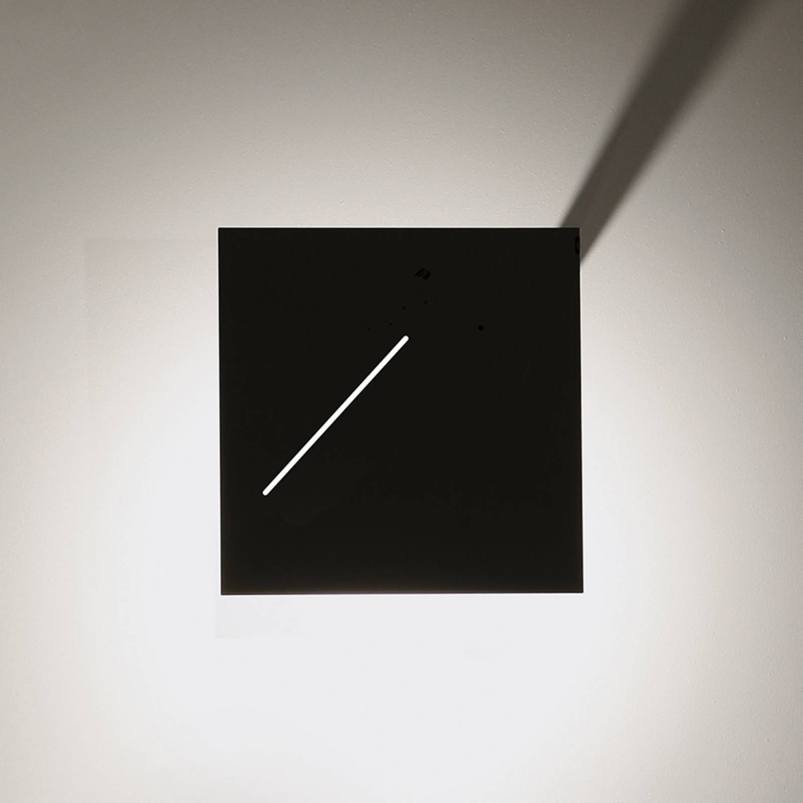 Knikerboker Des.agn - LED wall light, black, for Living / Dining Room, steel, 10 W, energy efficiency: A+, W: 16 cm, H: 16 cm