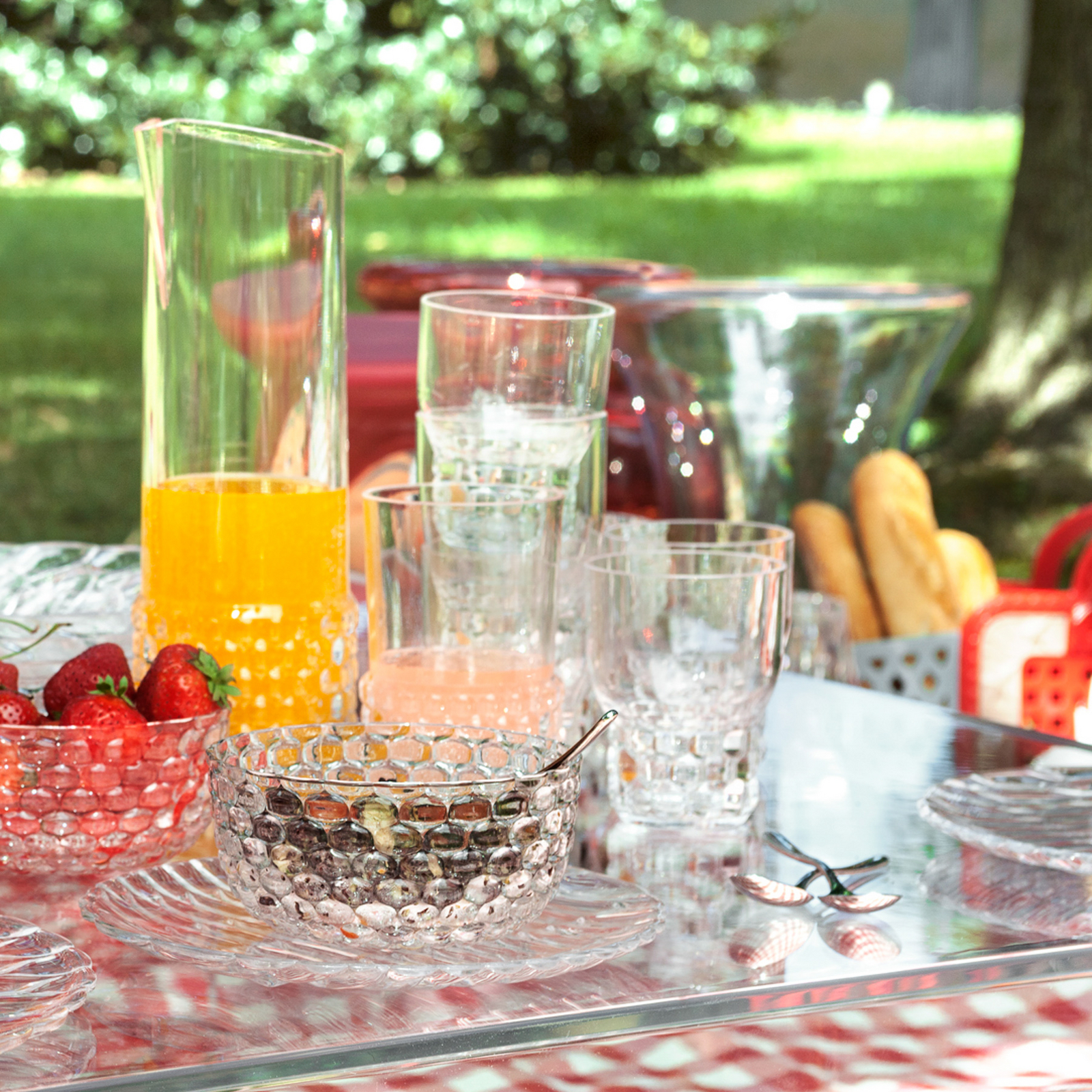 Verre Jellies Family, hauteur 13 cm, transparent - Kartell