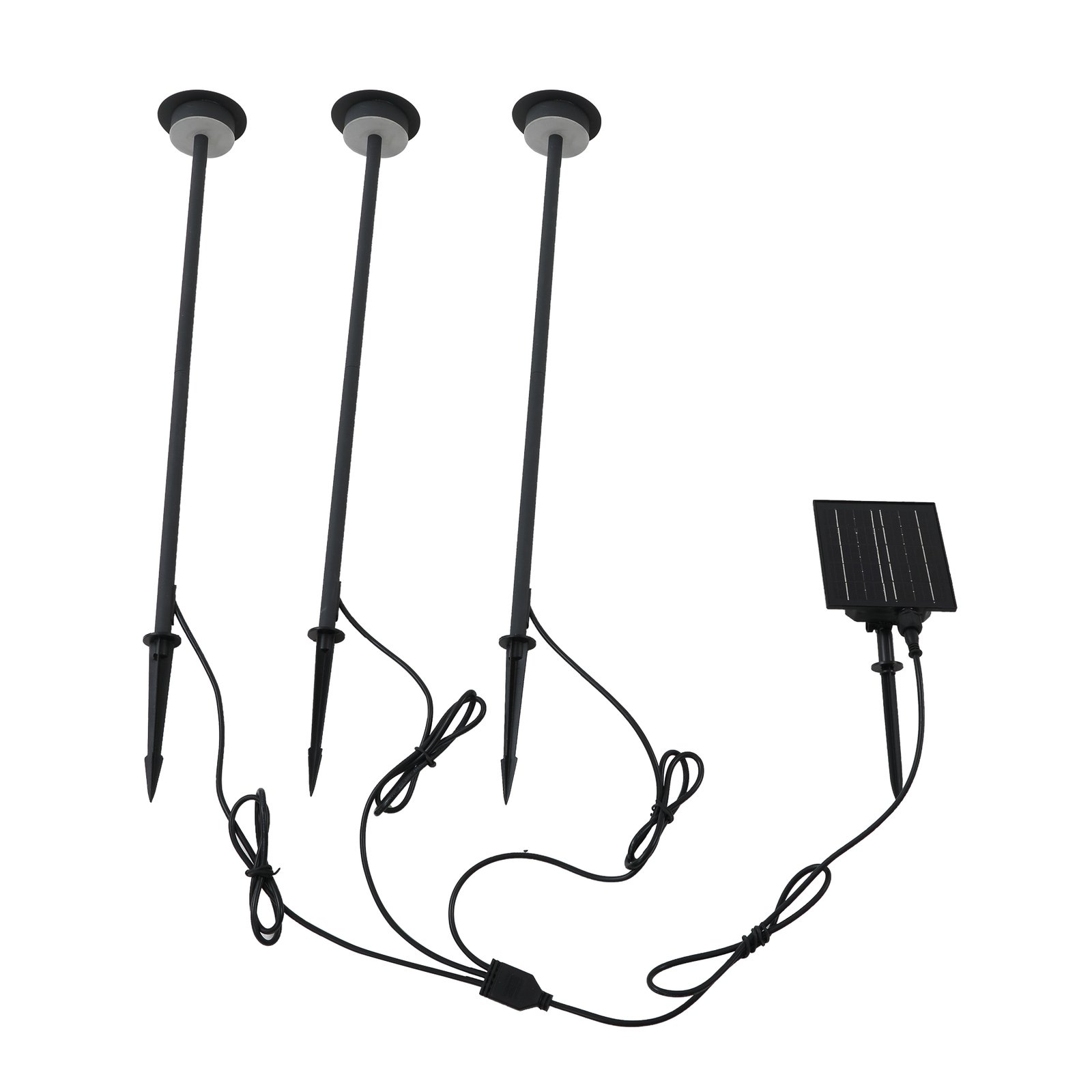 Lyris Solarzellenlampe w/Erdspieß 3 pcs. Schwarz - Lindby
