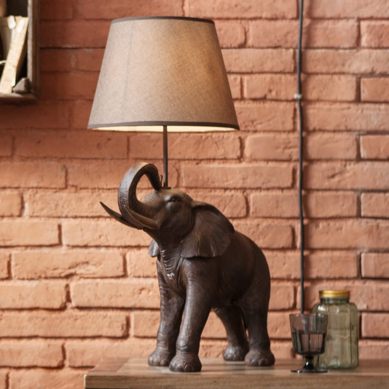Stolná lampa KARE Elephant Safari