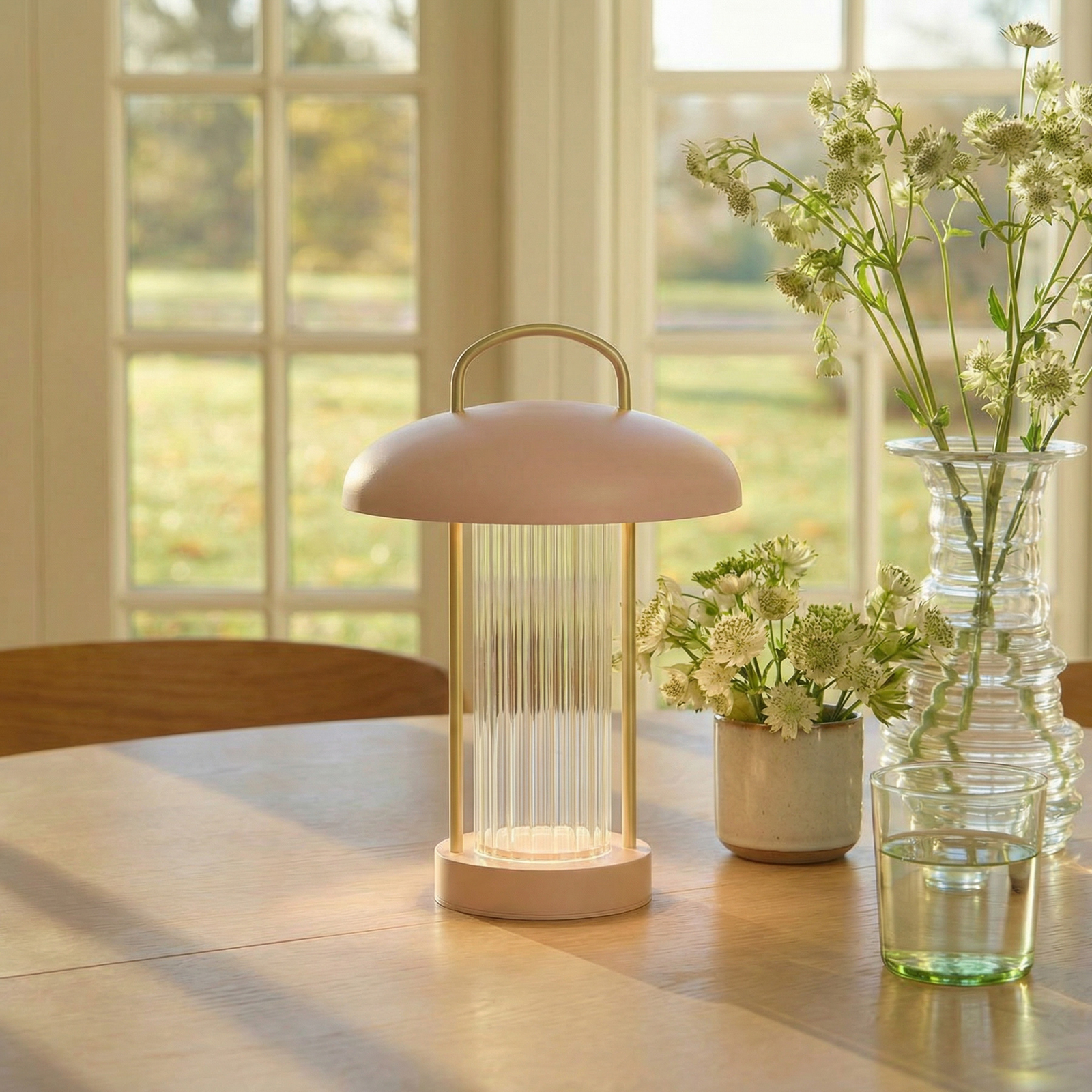 Mirano Portable Table Lamp Støvet Pink - Nordlux