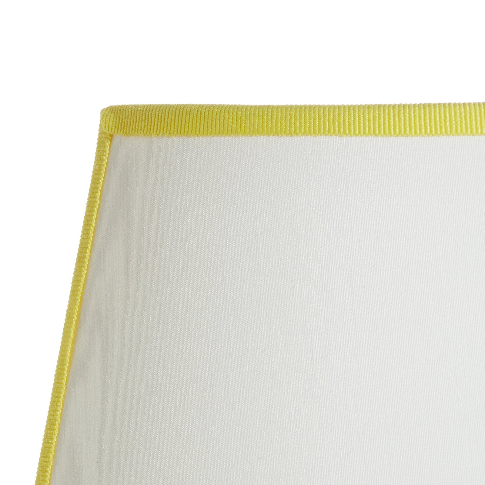 A185 ceramic wall light, fabric lampshade, yellow