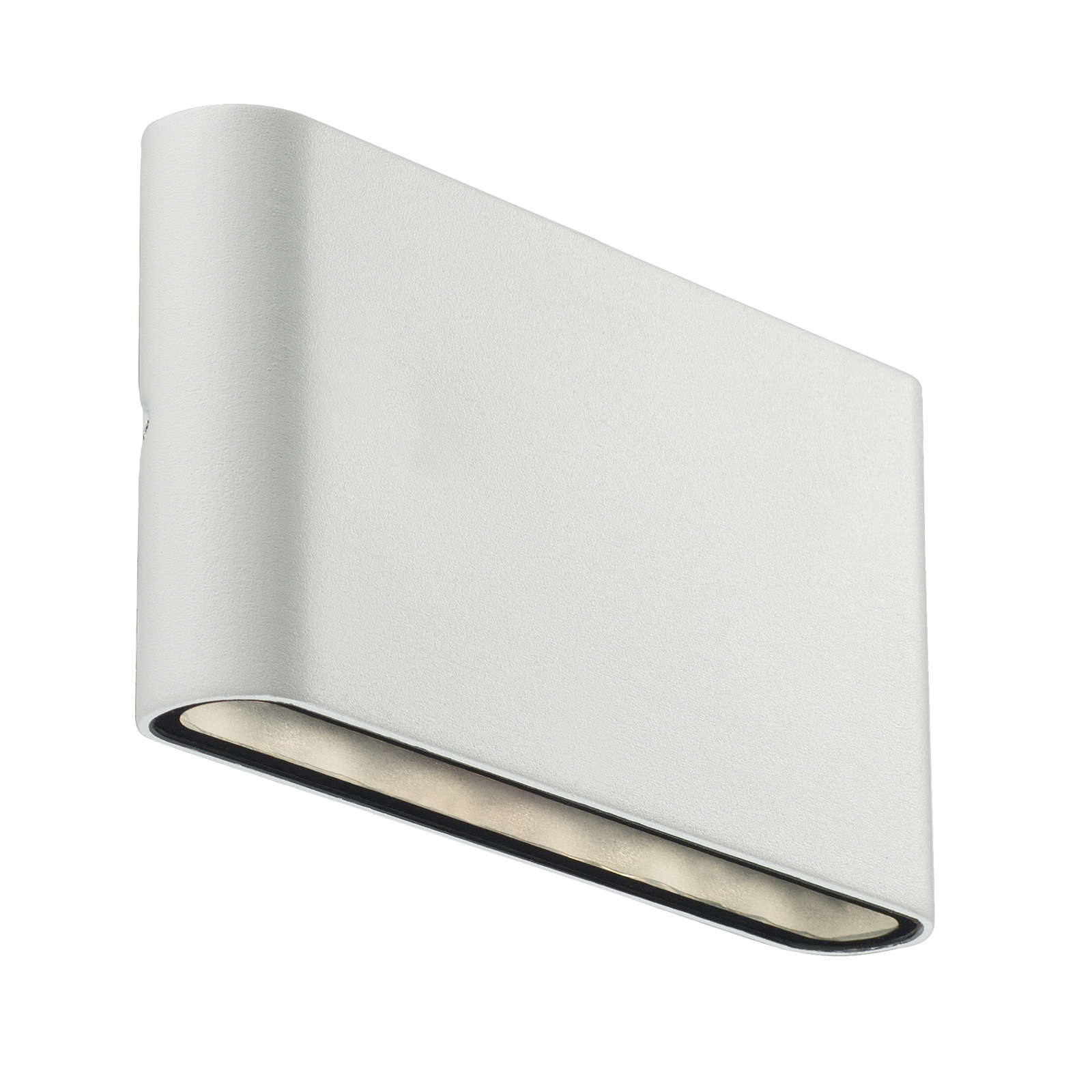 Nordlux Kinver LED outdoor wall light, flat shape, white, metal, 6 W, energy efficiency: A, W: 17.5 cm, H: 9 cm
