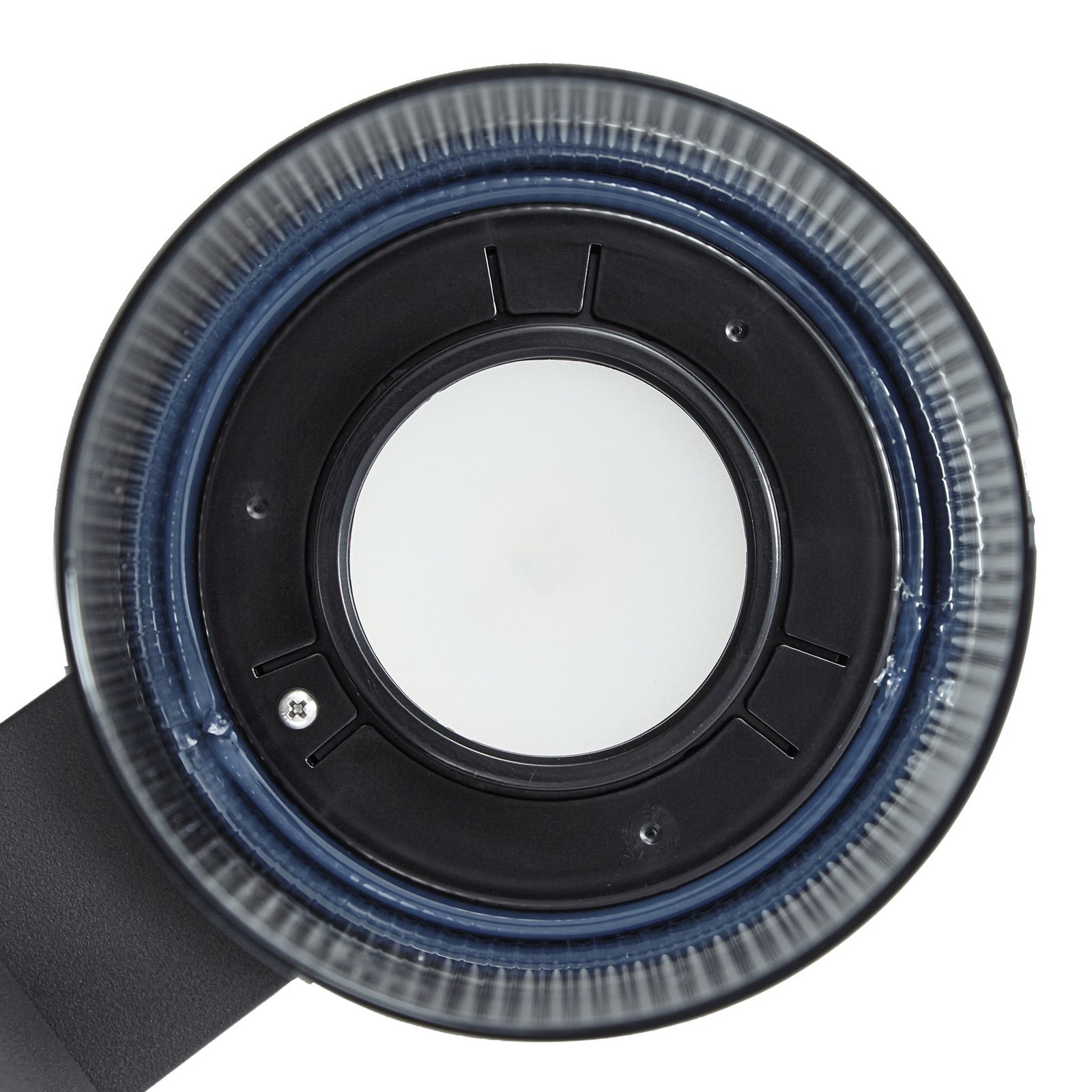 Lucande LED-Außenwandlampe Bee-G, Sensor anthrazit geriffelt