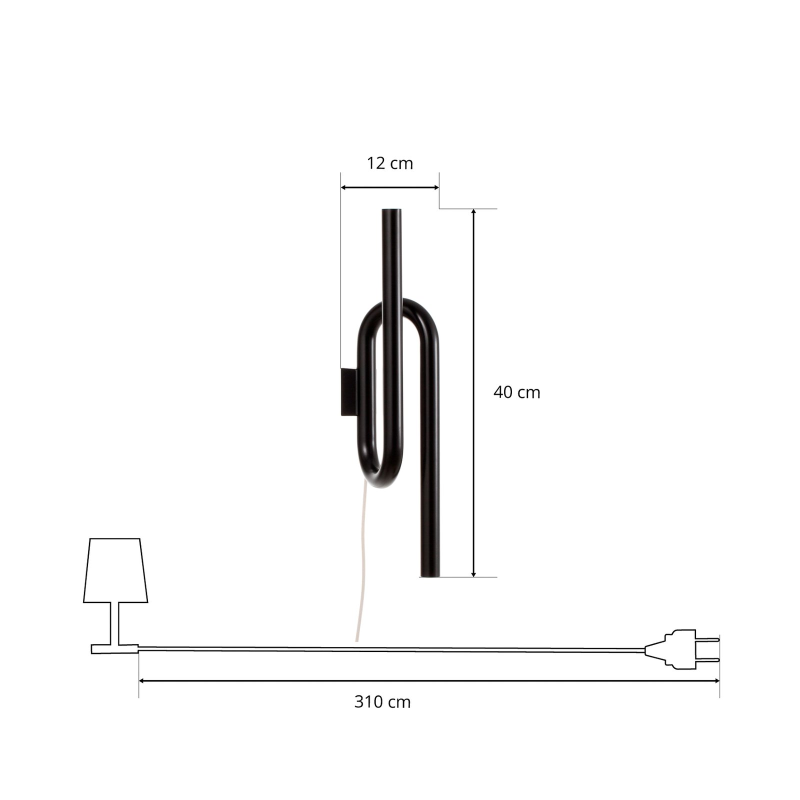 Tobia Vägglampa Black - Foscarini
