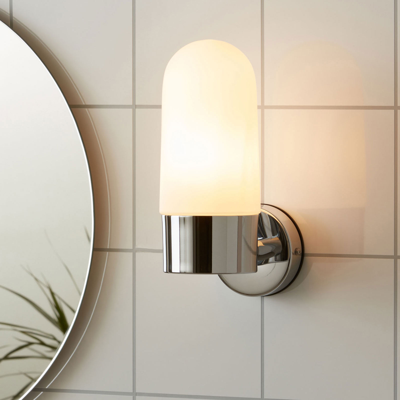 Zen wall light, frosted glass