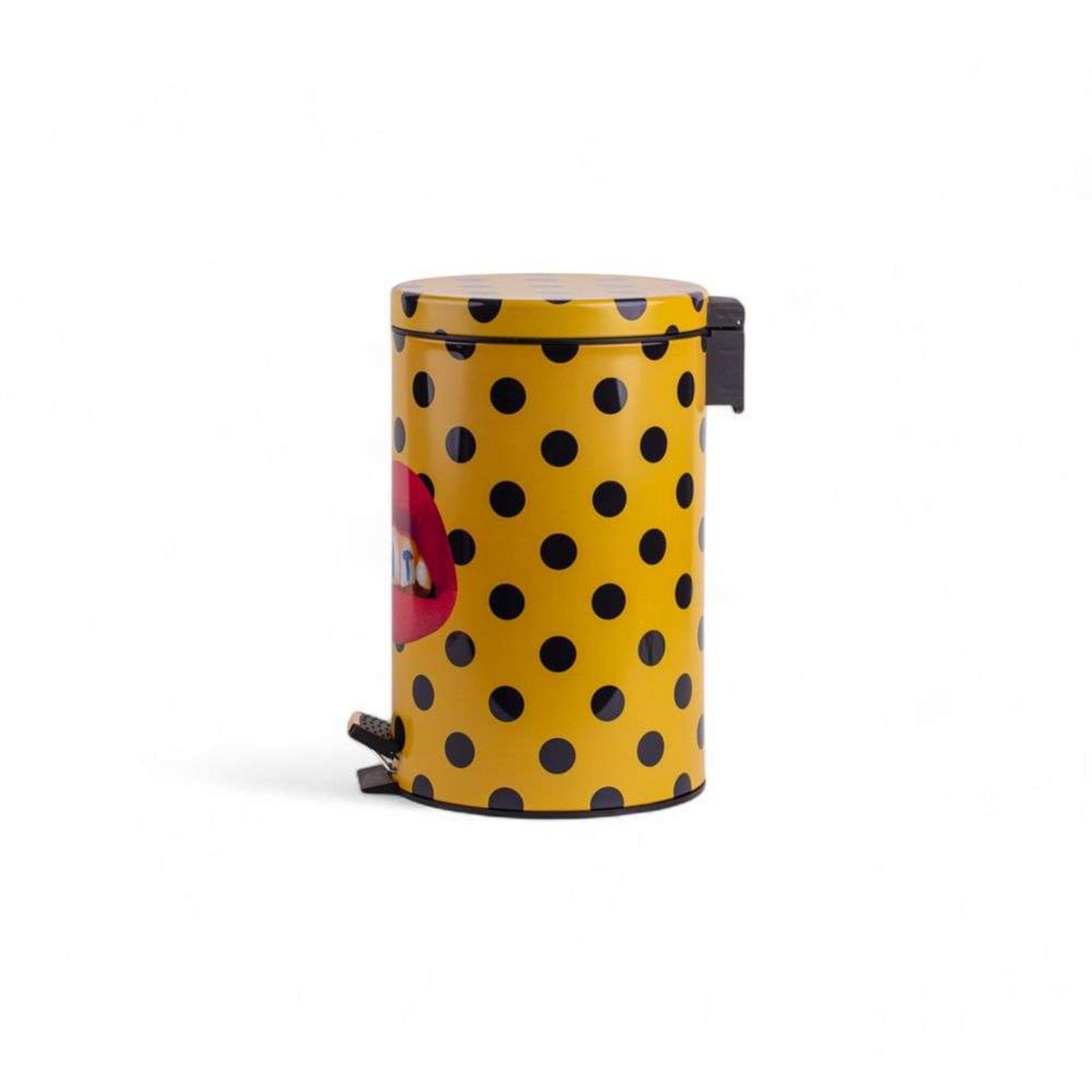 Shit Toiletpaper Home Dustbin Ø 20,5xH27,5 Galben/Negru/Multicolor - Seletti