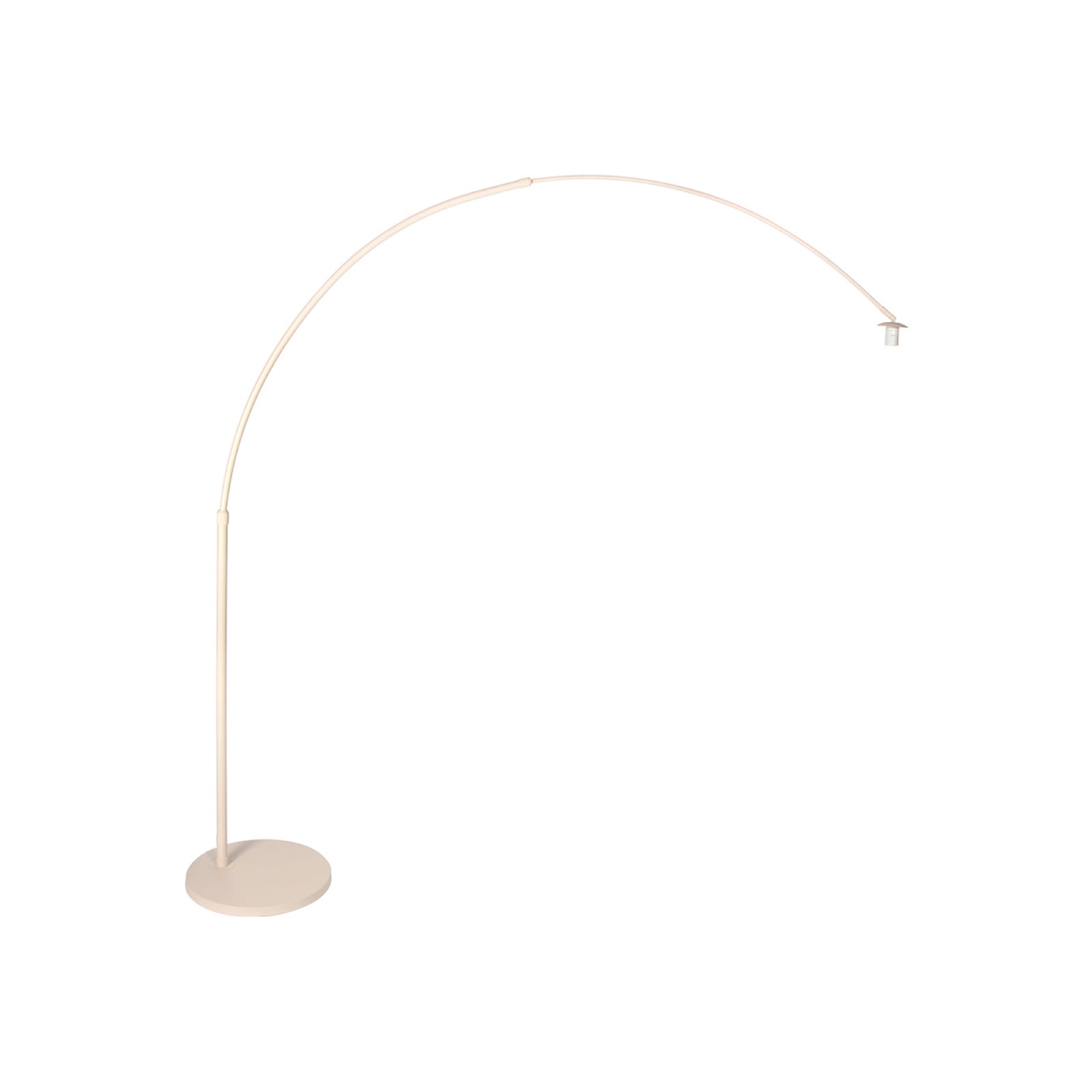 Lampadar curbat Sparkled Light, crem/in gri, 240 cm