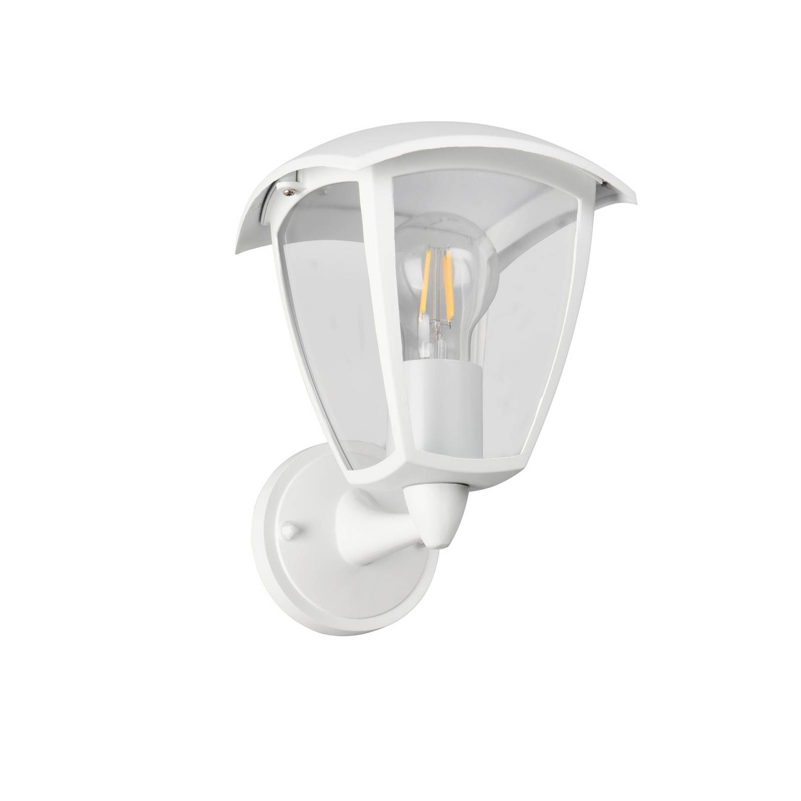 Außenwandleuchte VENTA, weiß, Fassung oben, Höhe 24 cm, IP44