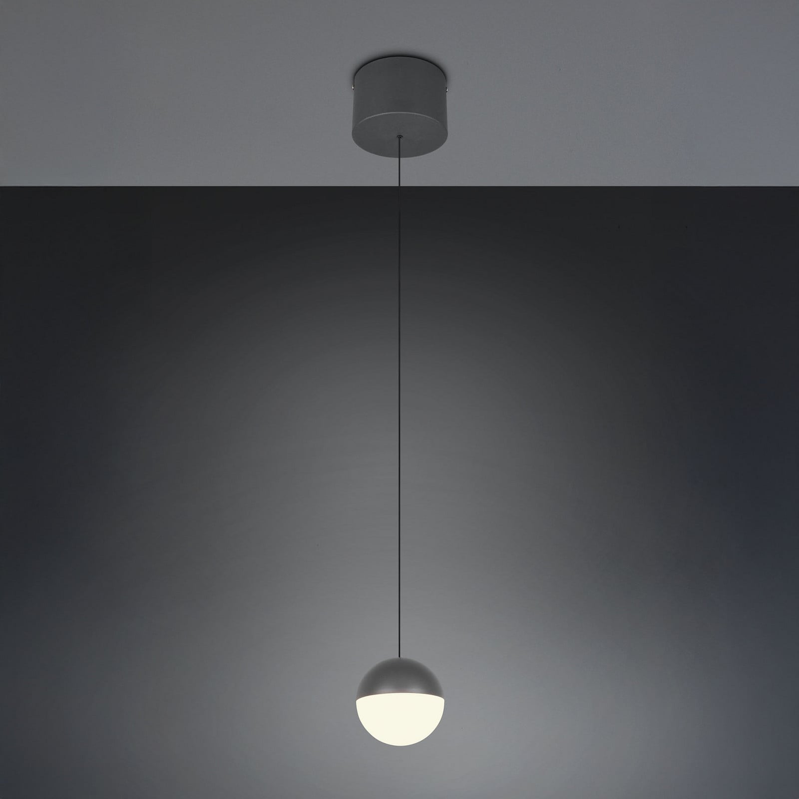 Reality Leuchten Lampă suspendată LED Senta antracit Ø 10 cm 3.000 K 1 bec. - Camera de zi / sufragerie - Modern - antracit negru - Plastic