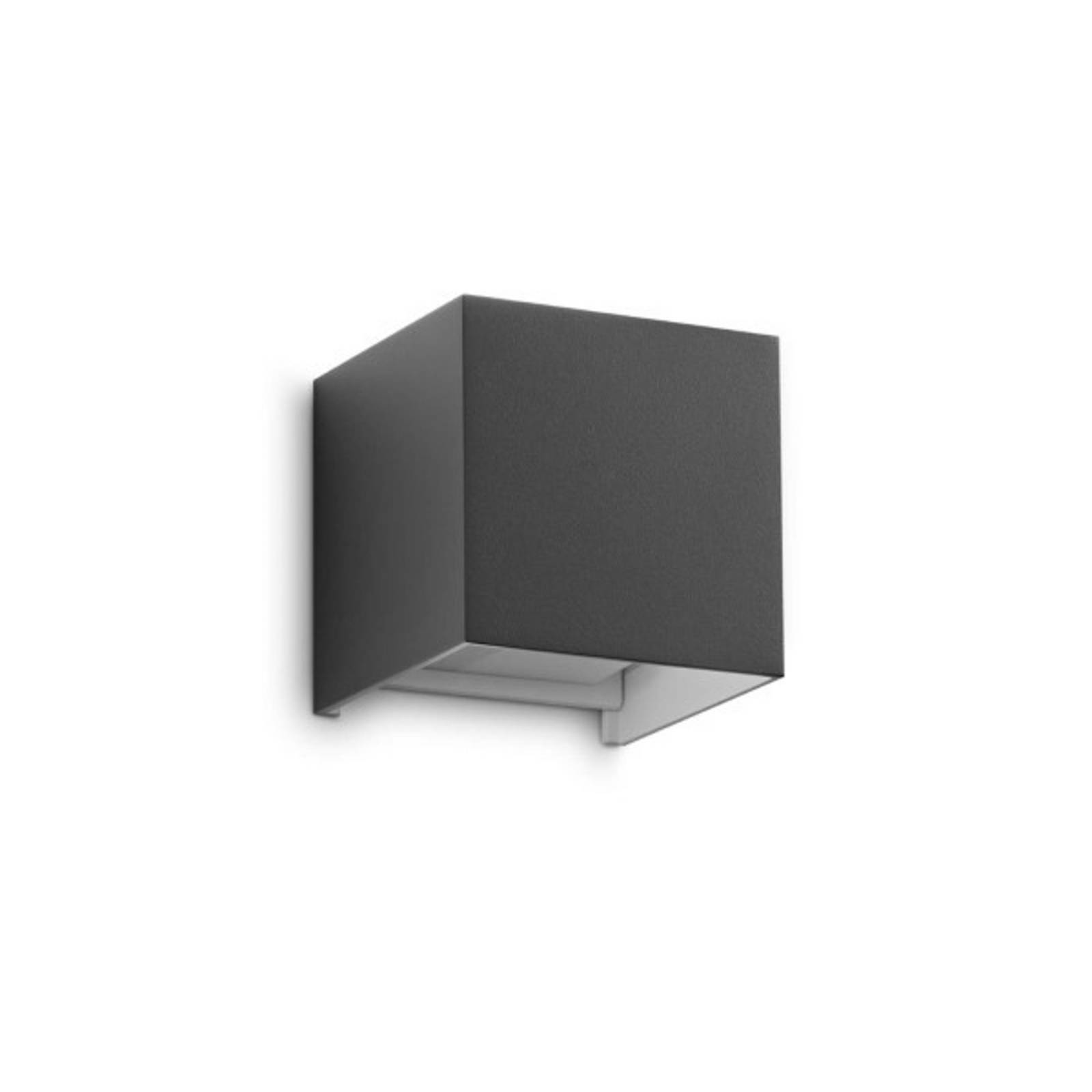 Ideal Lux LED-Außenwandleuchte Atom anthrazit, 10 cm, Metall
