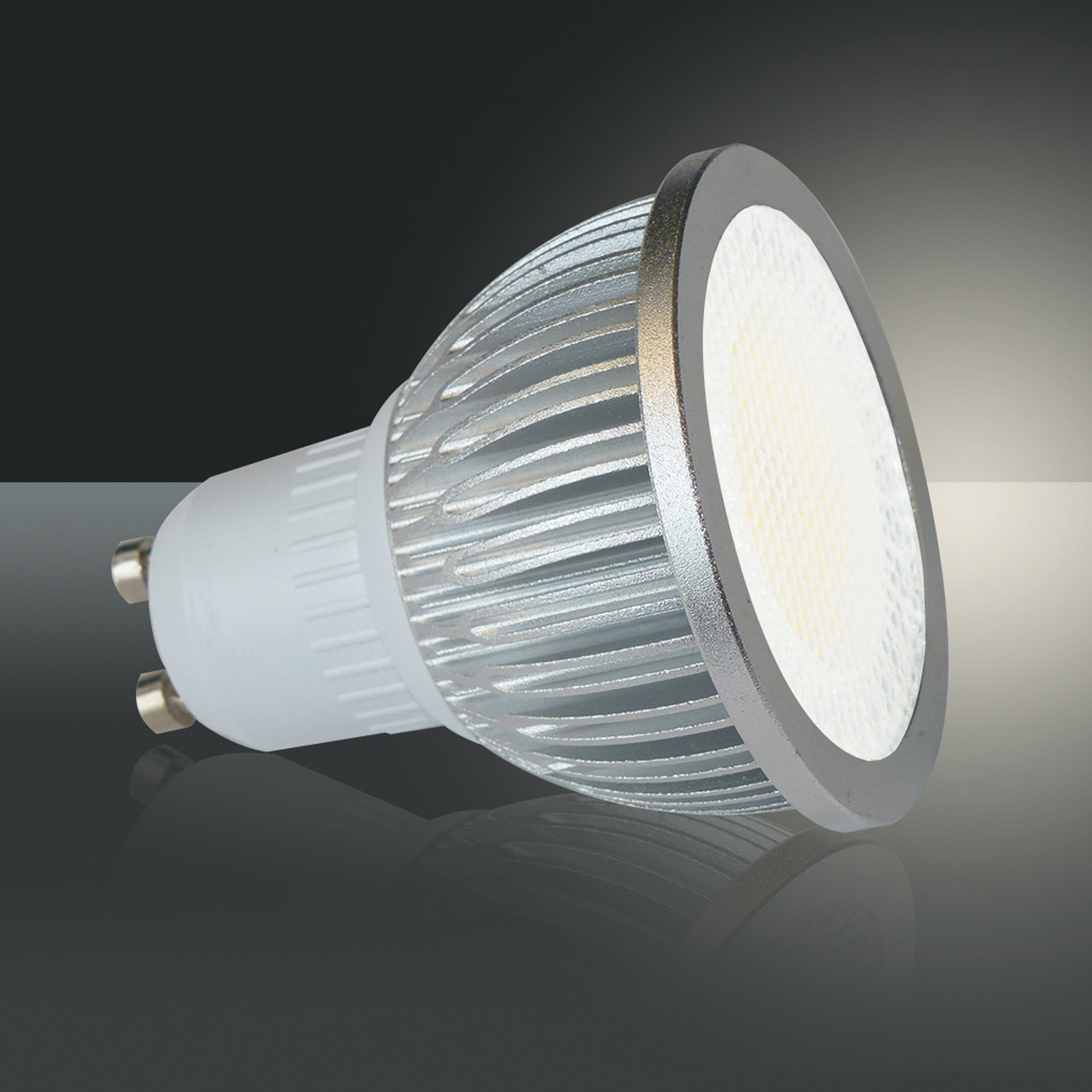 Vysokonapäťový LED reflektor GU10 5W 830 85° 4 ks