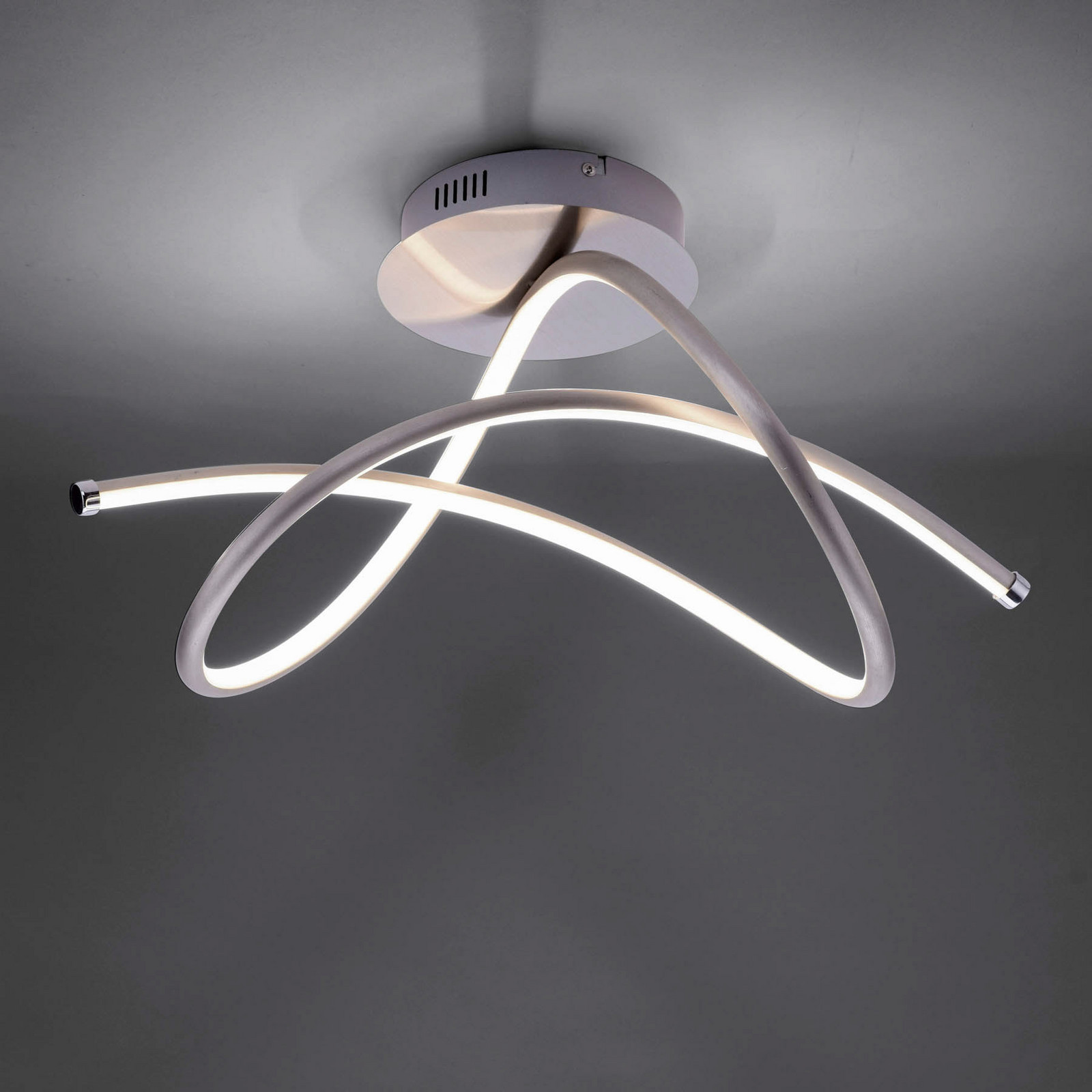 JUST LIGHT. Plafonieră LED Violetta curbată oțel - Camera de zi / sufragerie - modern - Metal