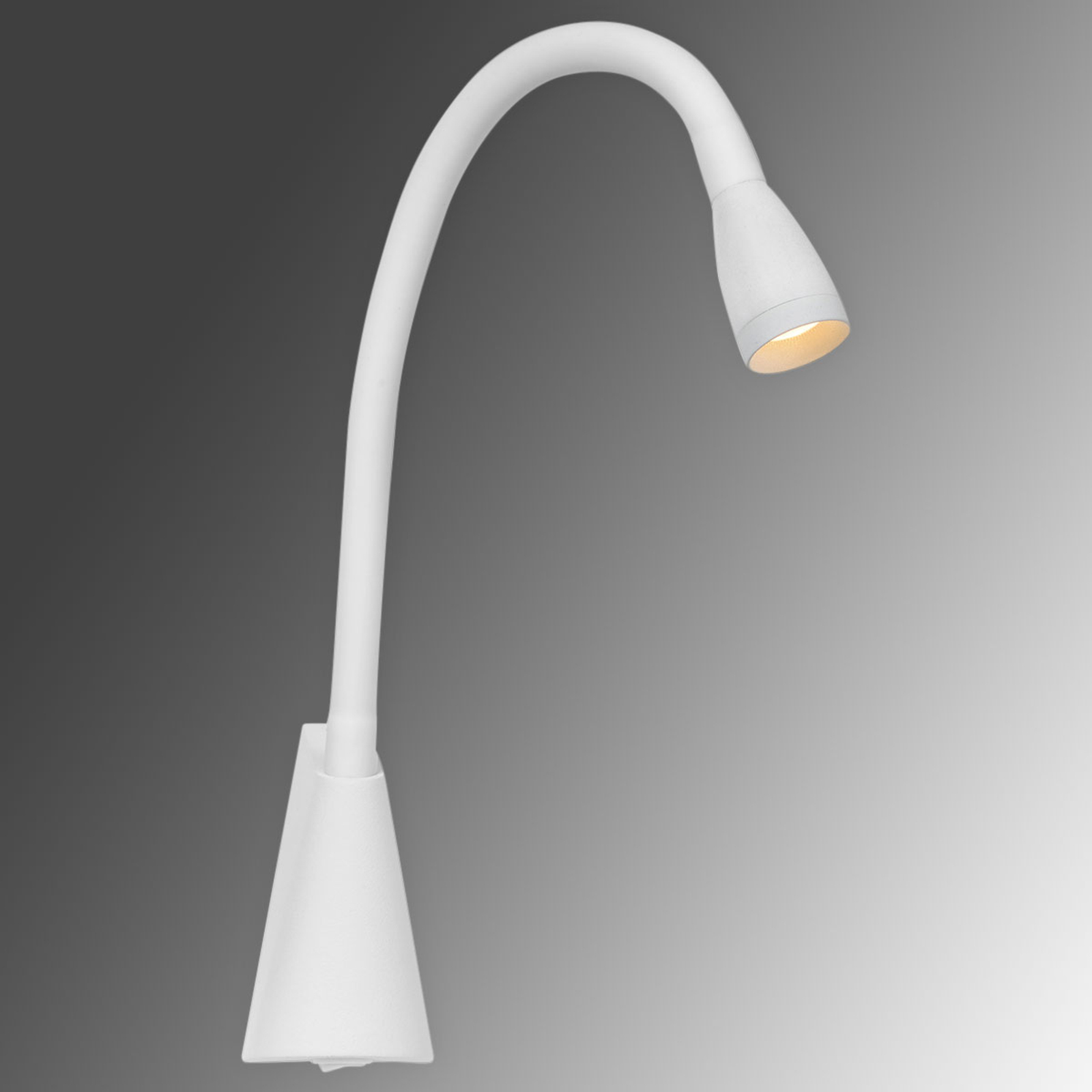 Gale buigbare LED wandlamp in wit