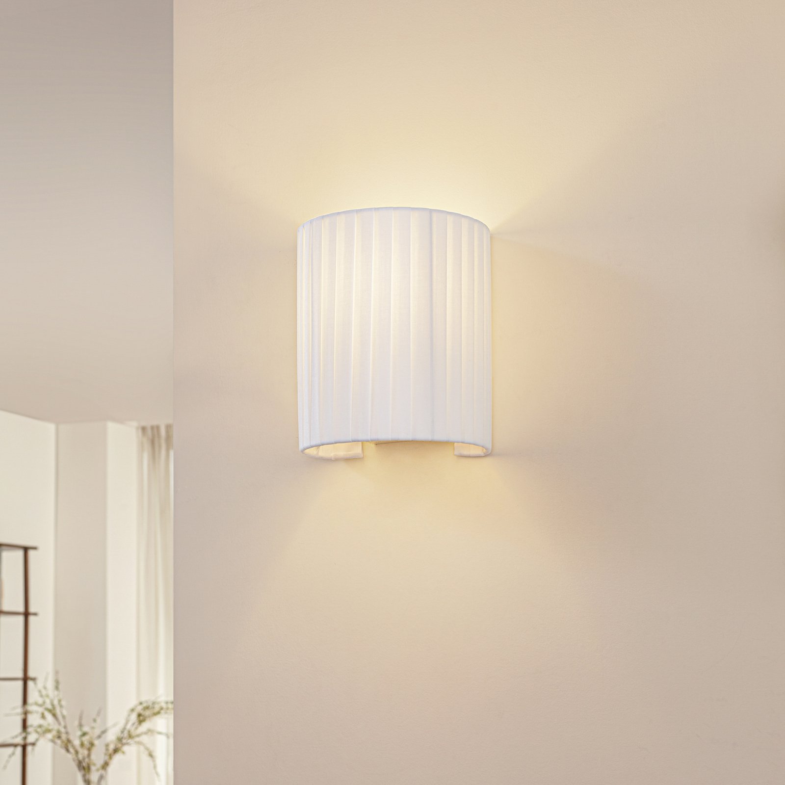 Virelle Wandleuchte weiß E27 21 cm - Lindby Virelle Wandleuchte weiß E27 21 cm - Lindby