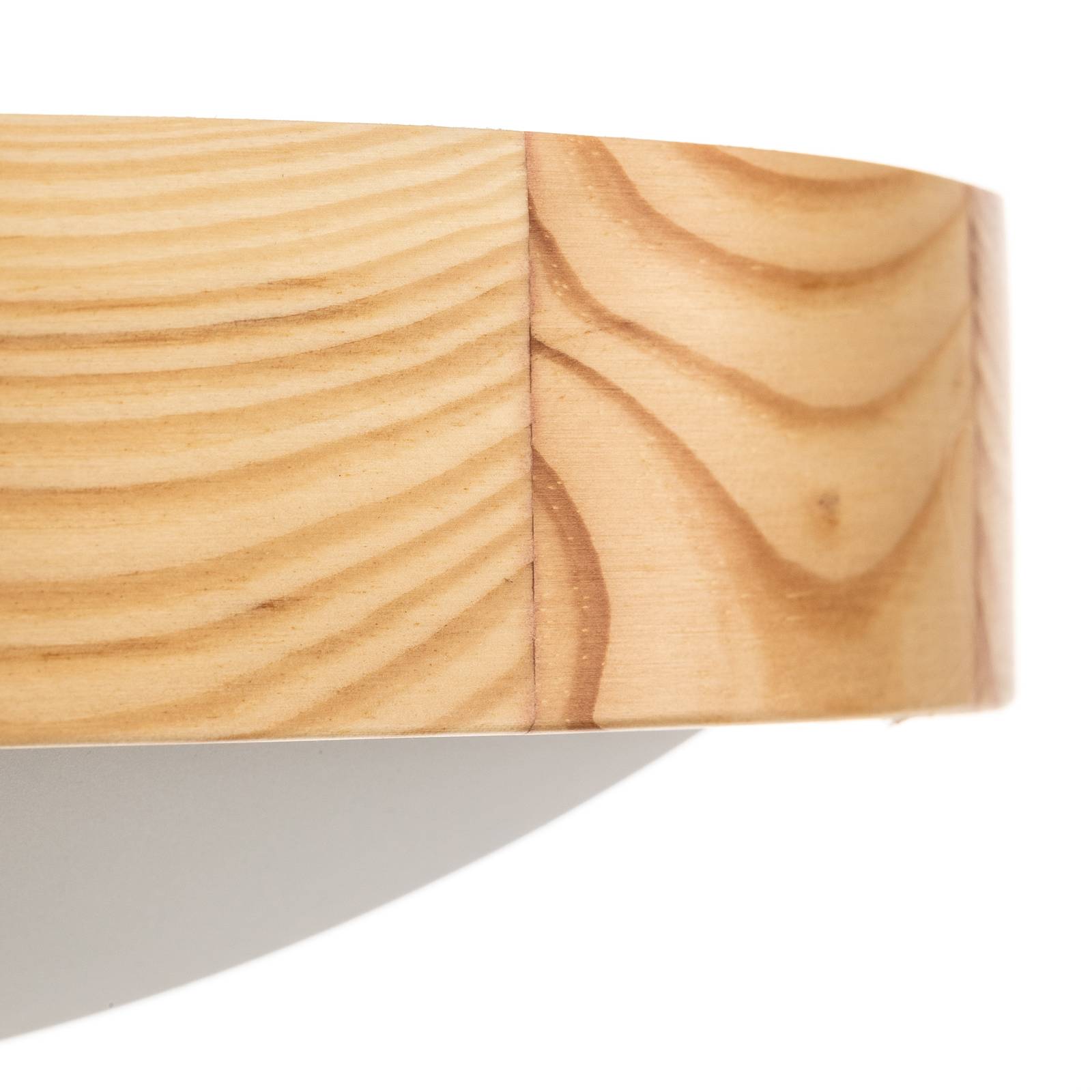 Envostar Zeus Lampa sufitowa z drewna, sosna, Ø27cm