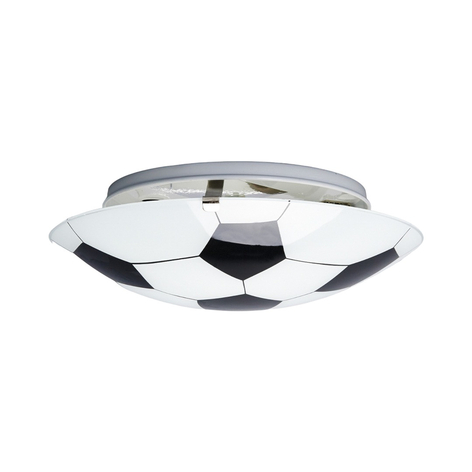 Sort-hvid loftlampe