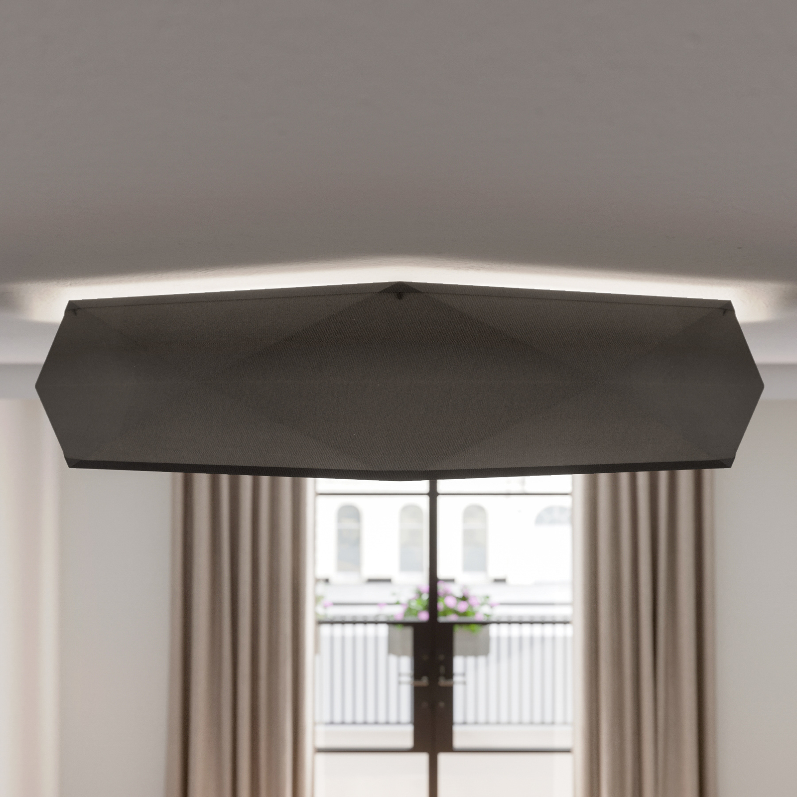 Kantoor New ceiling light, Ø 88 cm, black