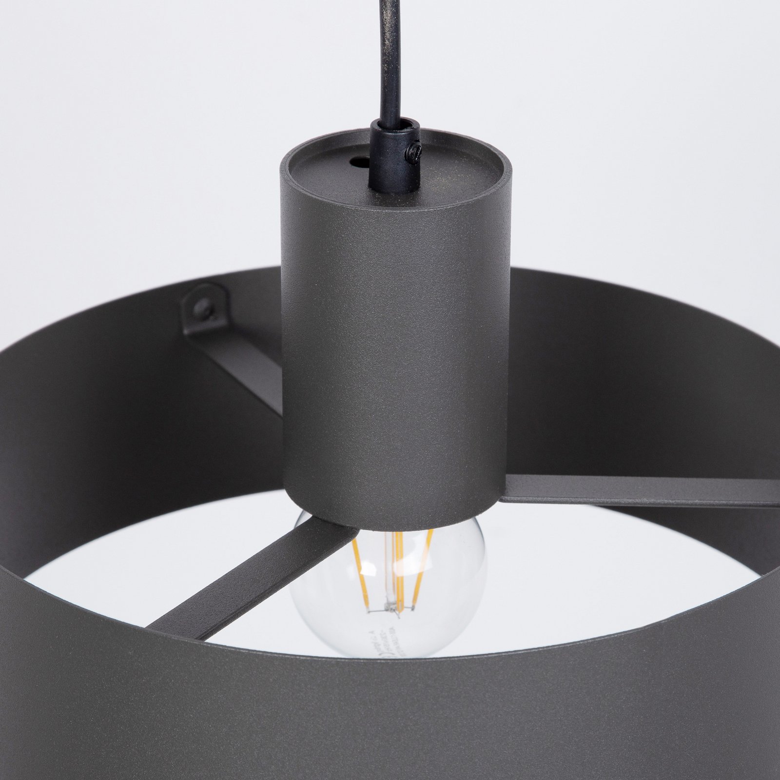 Rif pendant light, olive green, 1-bulb, Ø 25 cm, steel 