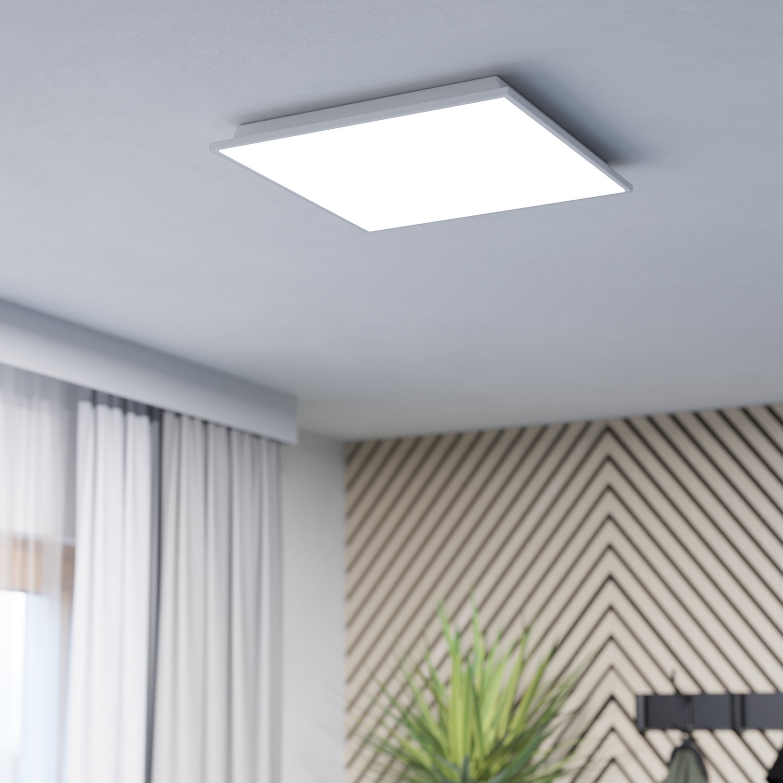 EGLO connect Herrora-Z loftslampe hvid, 45x45cm