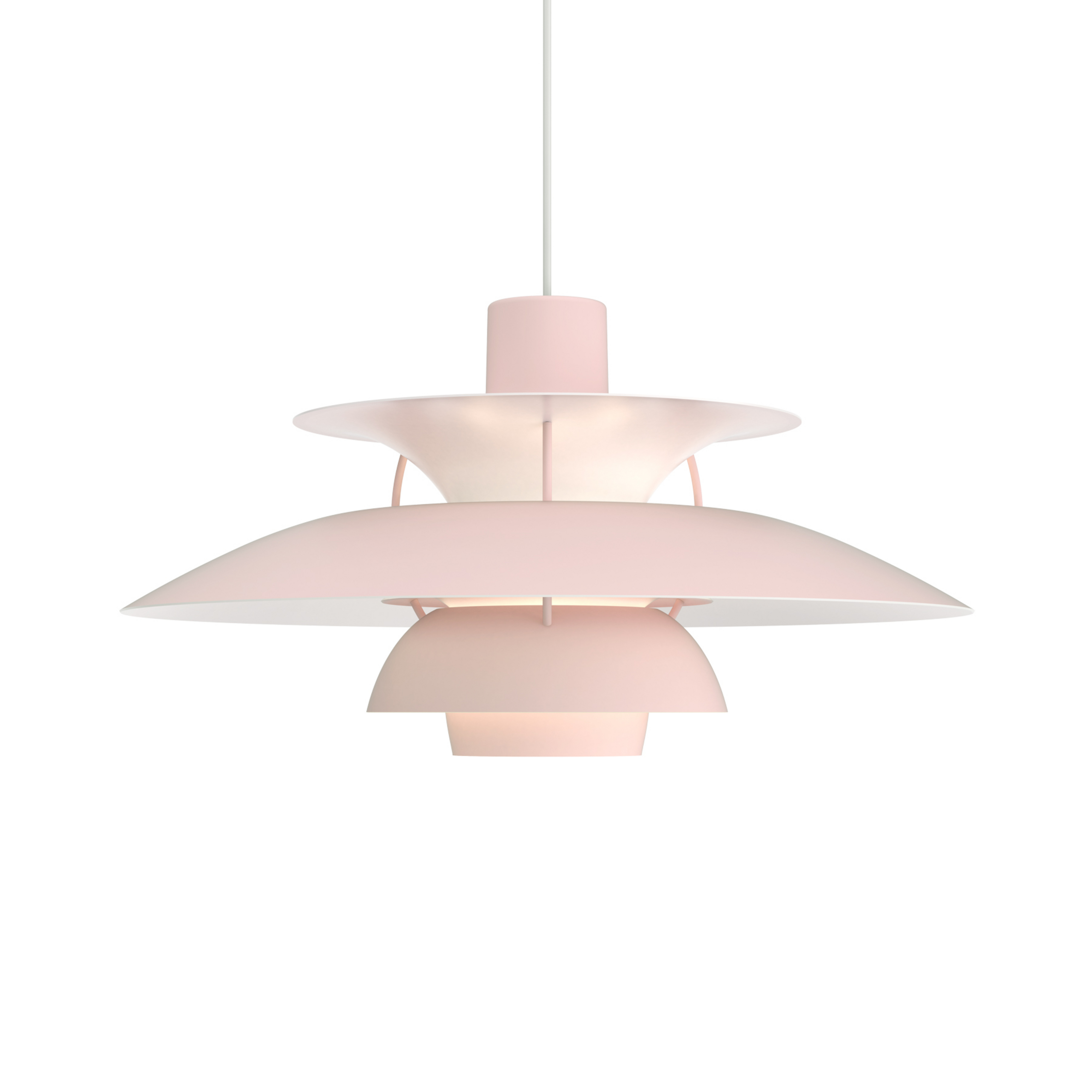Lámpara colgante PH 5 500 Monochrome Pale Rose - Louis Poulsen