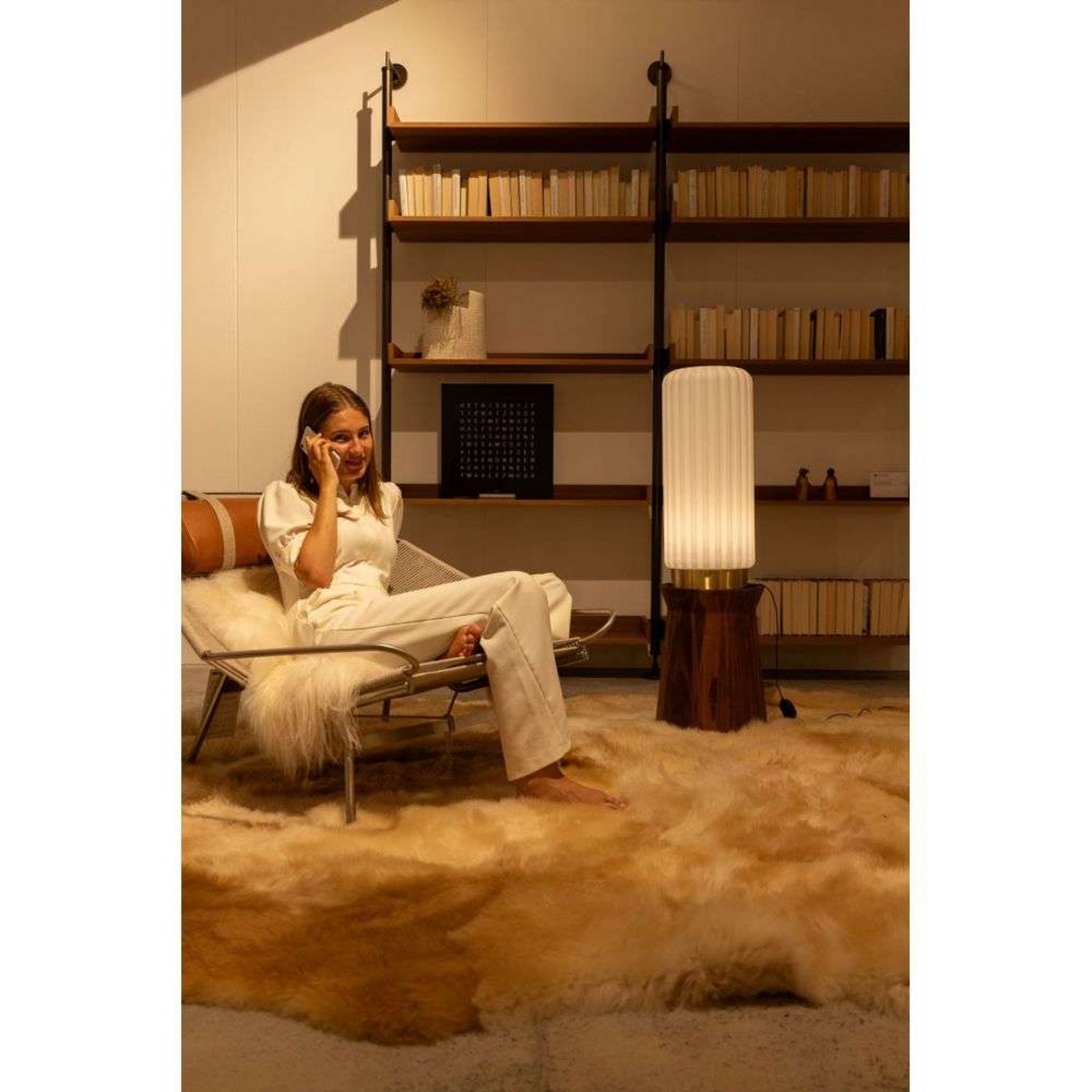 Dentelles Tall XL Lampadar Dim. Gold - Atelier Pierre