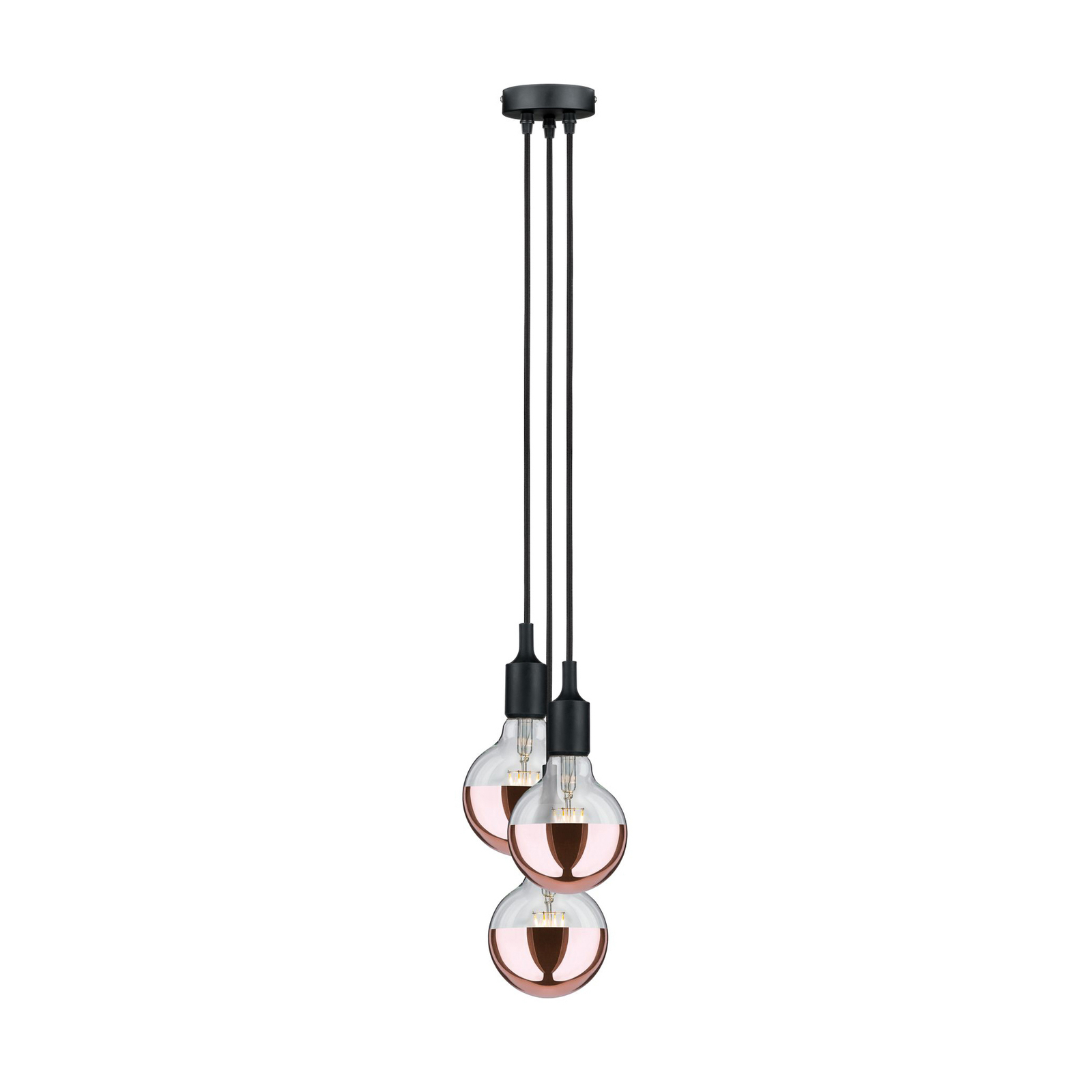 Paulmann Neordic Ketil hanglamp 3-lamps zwart