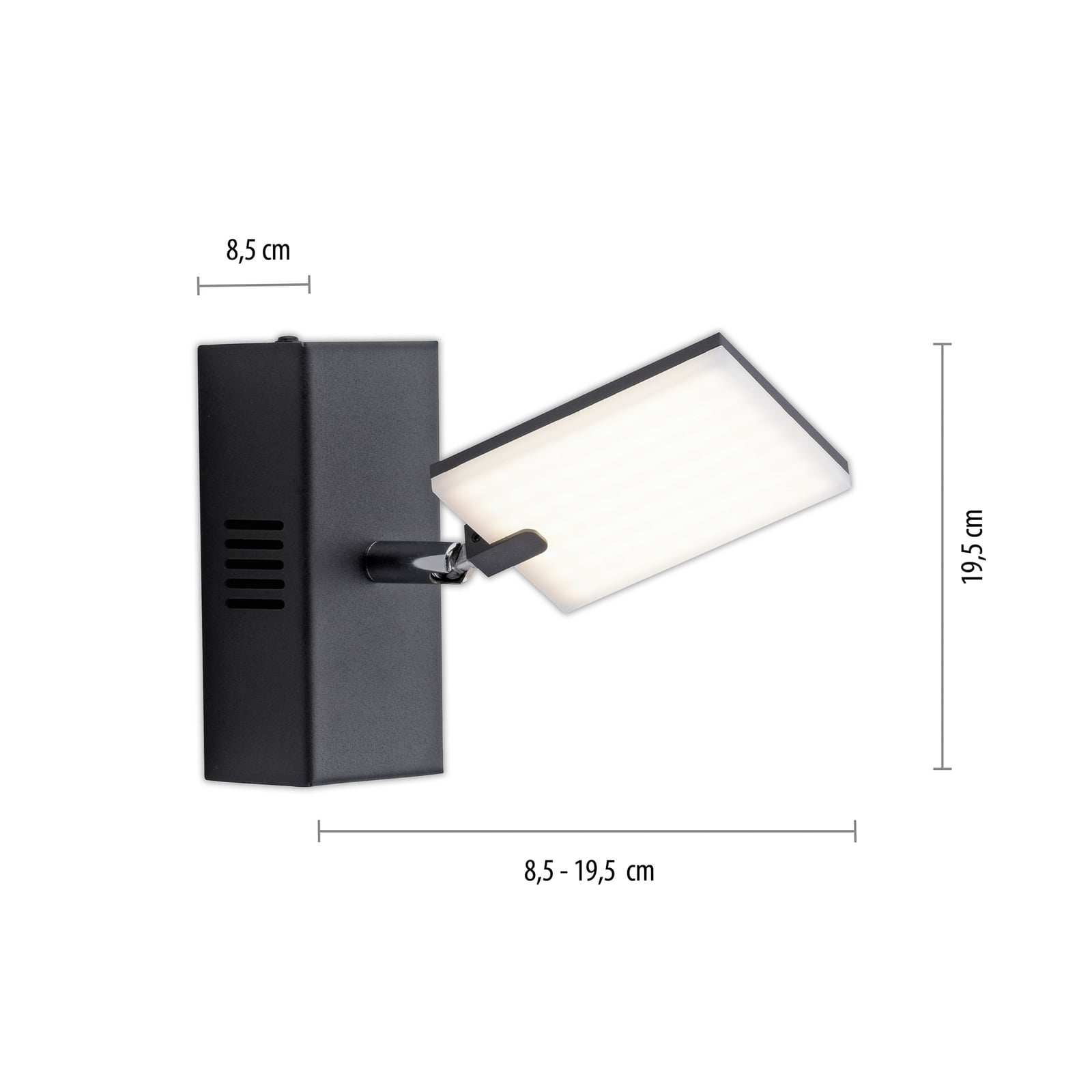 Mira LED-Wandleuchte, black pearl, CCT - PURE Mira LED-Wandleuchte, black pearl, CCT - PURE