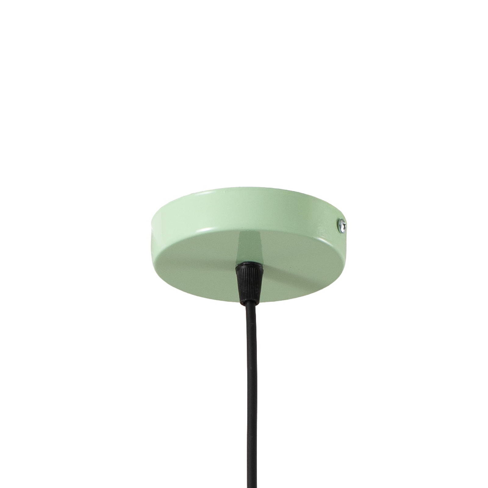 Candeeiro suspenso Chris, verde menta/branco, Ø 35 cm, metal