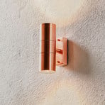 Tin Double outdoor wall lamp made of copper