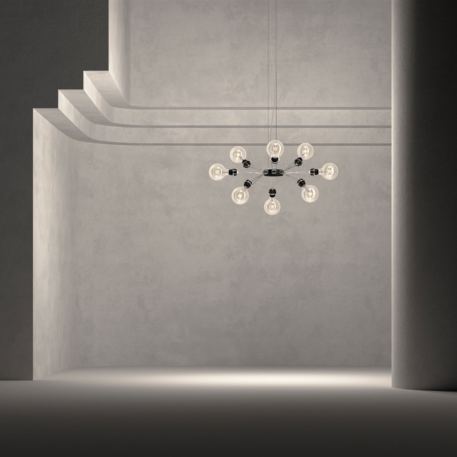 Lumina Matrix Otto 8-lumini negru