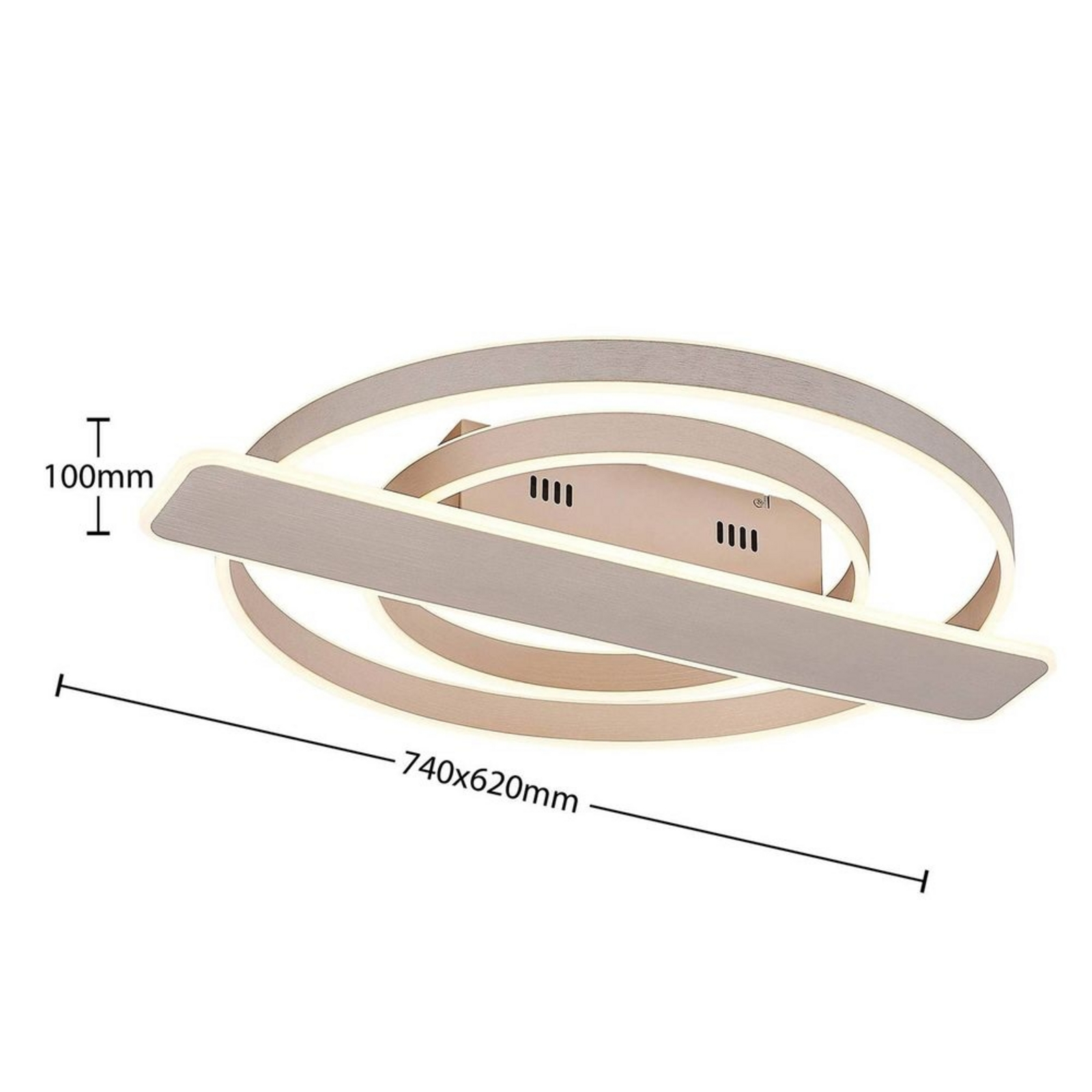 Linetti Plafonieră Nickel - Lucande