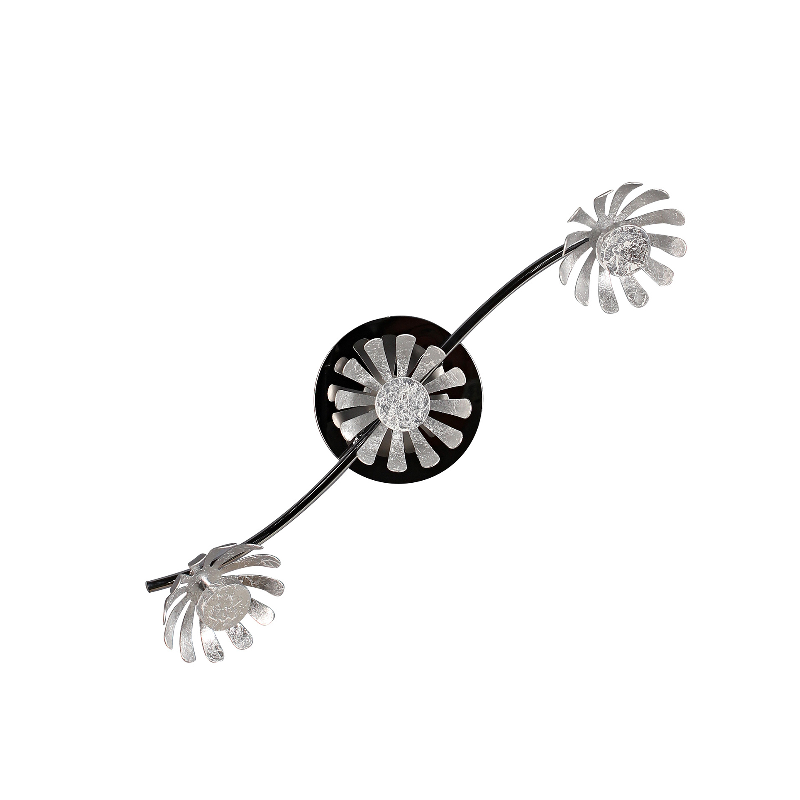 Bloom LED-væglampe, 3 lyskilder, sølv