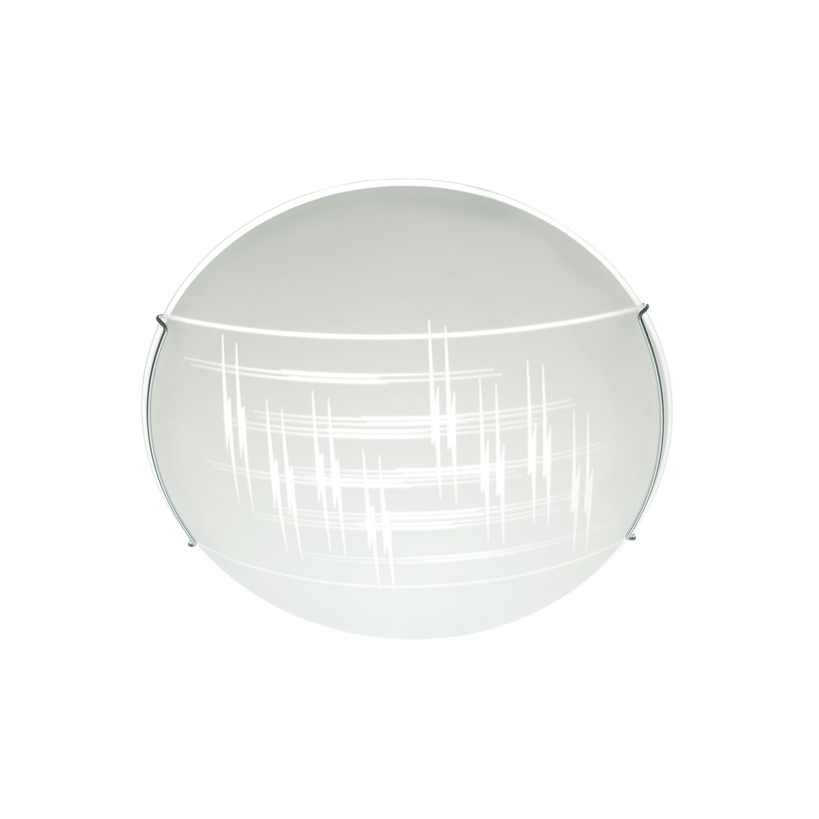 Deckenleuchte Scratch aus Glas, rund