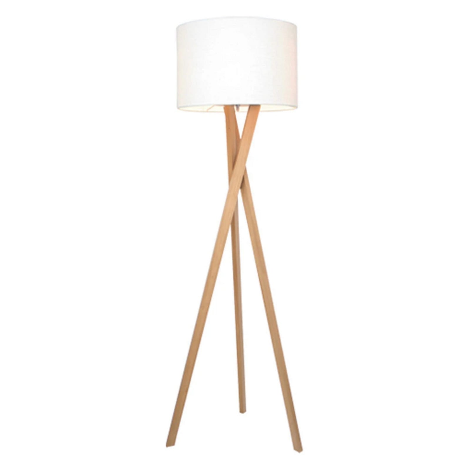 Vega Golvlampa Ek/Vit By Ryd&eacute;ns - Vardagsrum - Tr&auml;