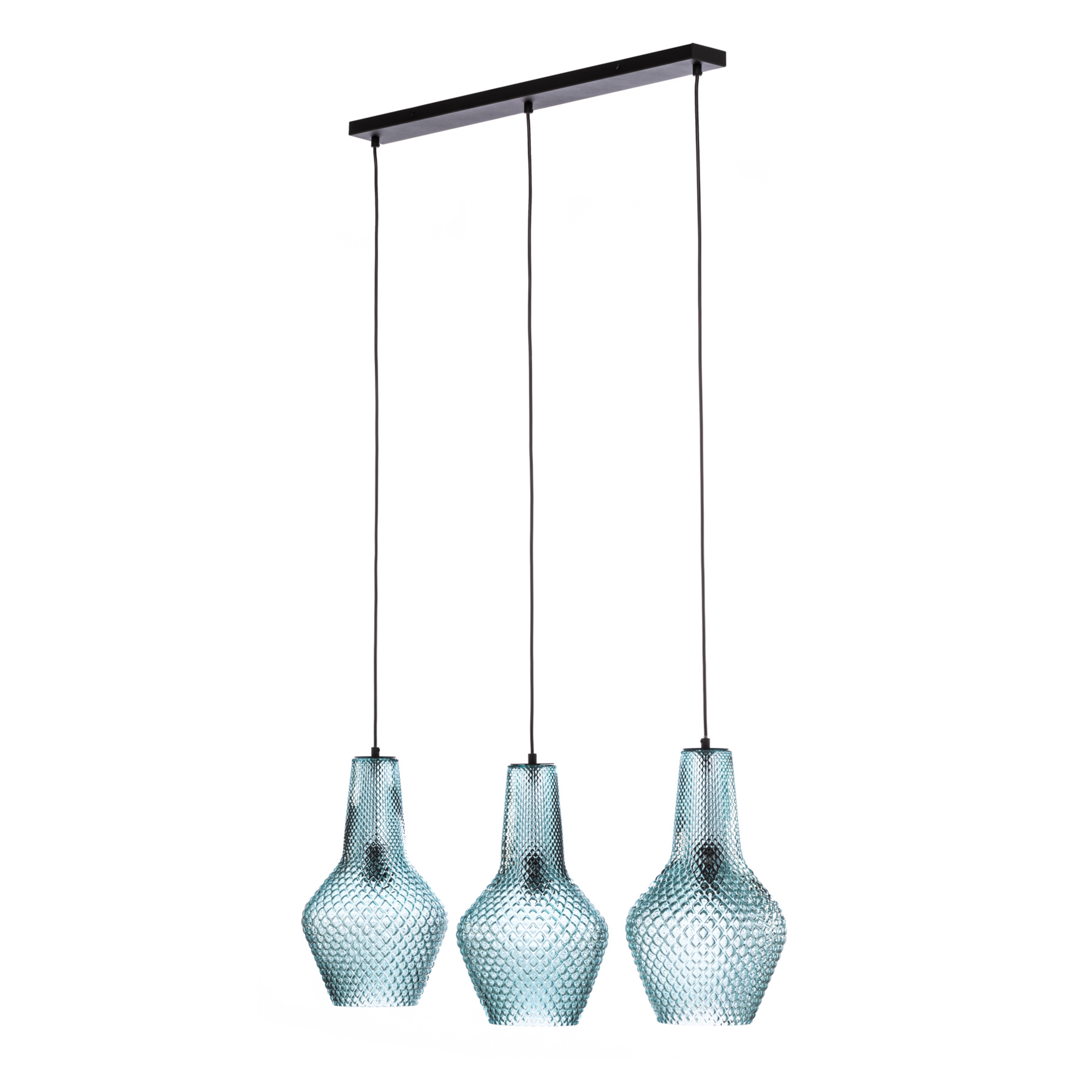 Drakar 3 Pendant Ø25 Light Blue - Lindby