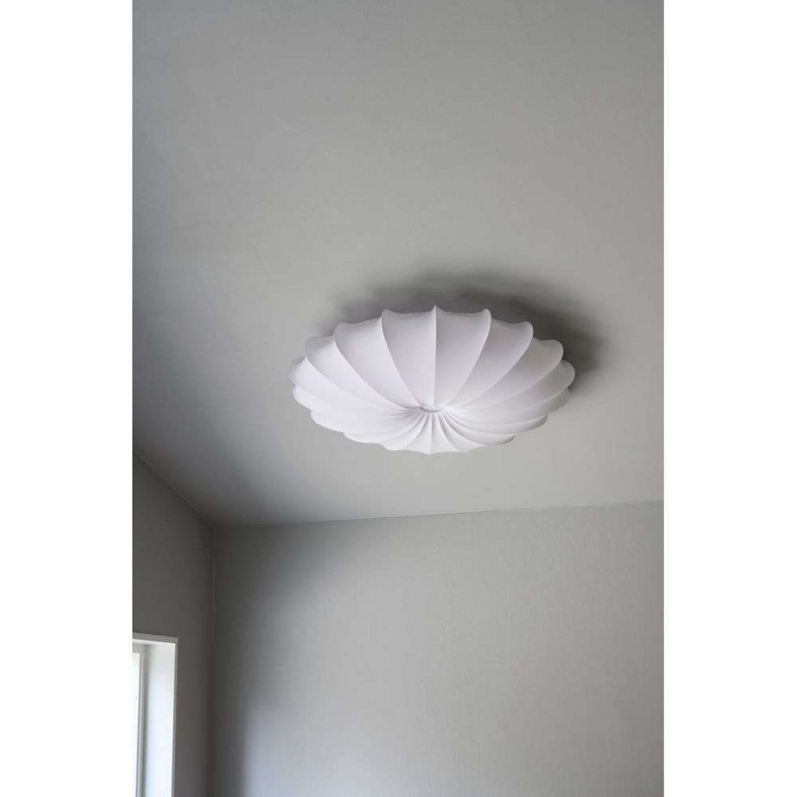 Anna 80 Decken/Wandleuchte White Watt & Veke - Schlafzimmer - Skandinavisch - Stoff / Textil - Einflammig