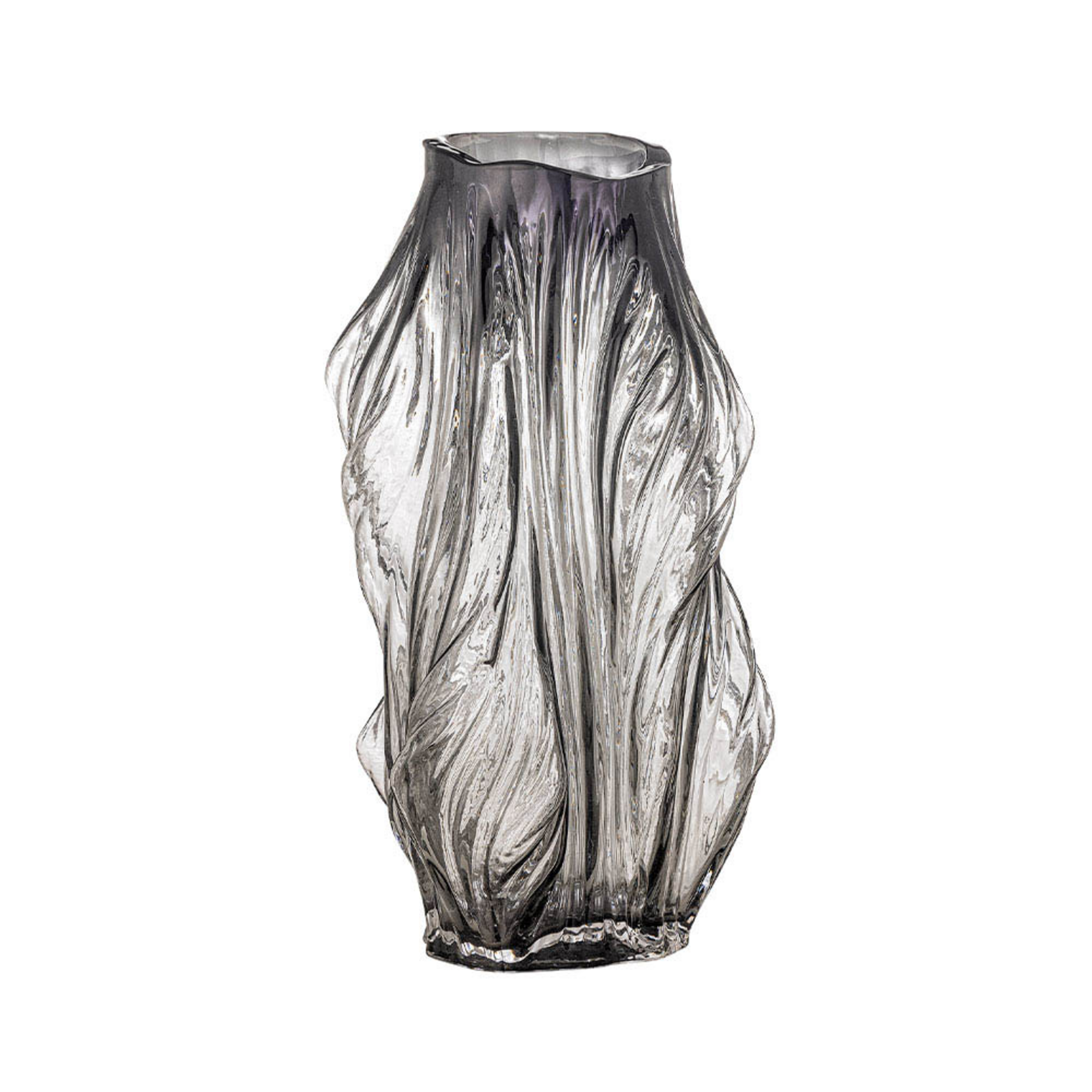 Tulla Vase Grey - Bloomingville