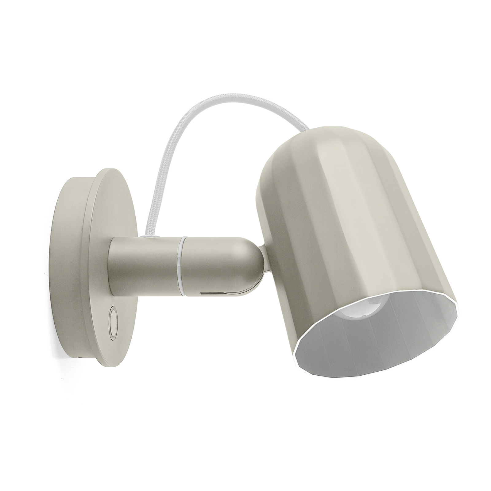 HAY Noc Wall Button aplique LED, blanco