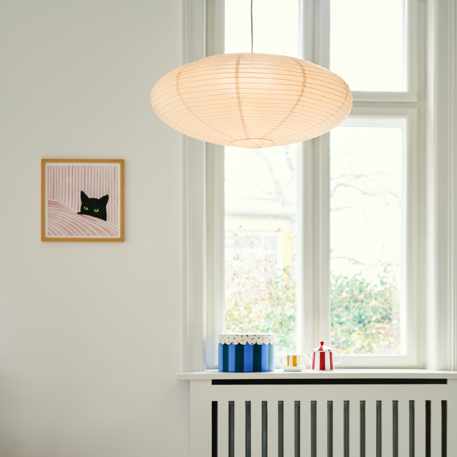 Kap Villo 60 van papier Ø 60cm, beige