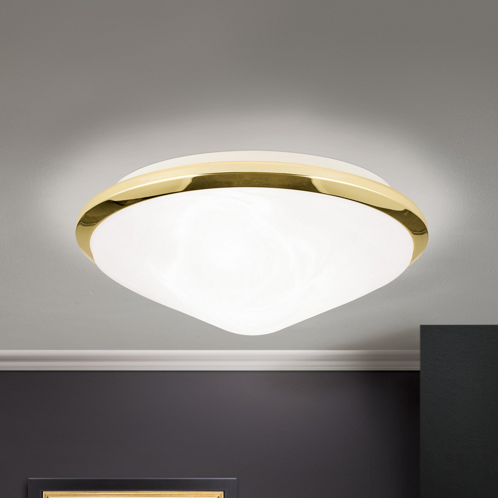 Corella Ceiling Light Beautiful Brass 32 cm