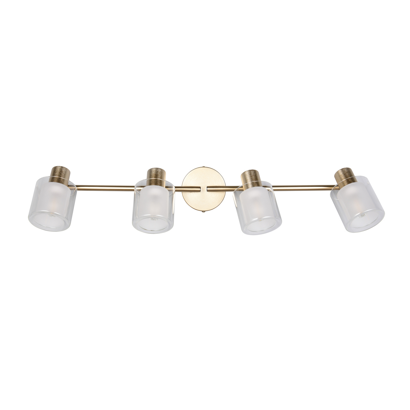Plafoniera Neralo, a 4 luci, color oro, metallo, E14 Plafoniera Neralo, a 4 luci, color oro, metallo, E14
