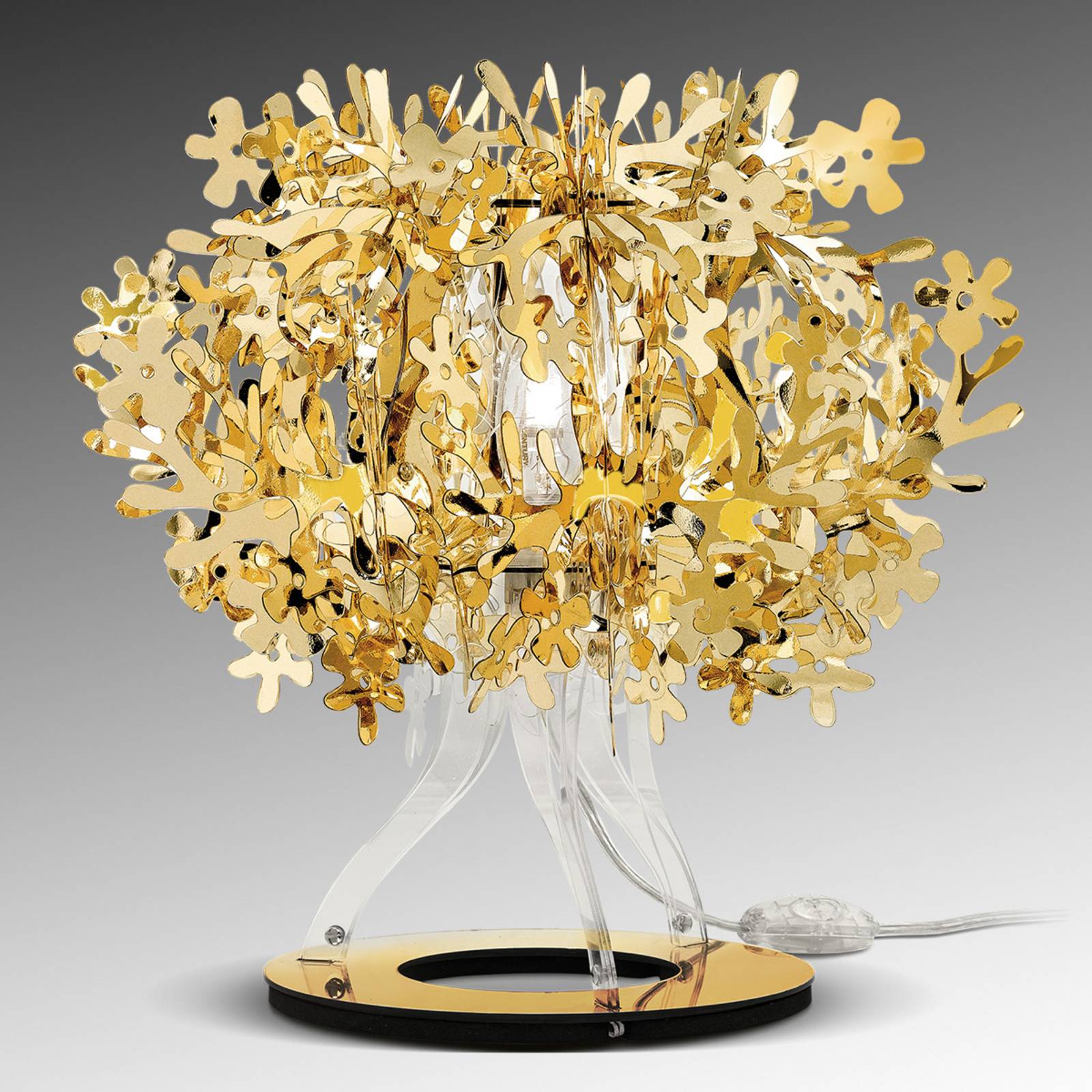 Slamp Fiorellina - gouden tafellamp