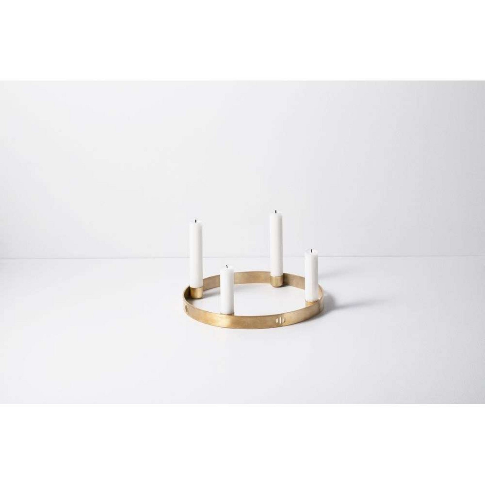 Candle Holder Circle Small Brass - ferm LIVING